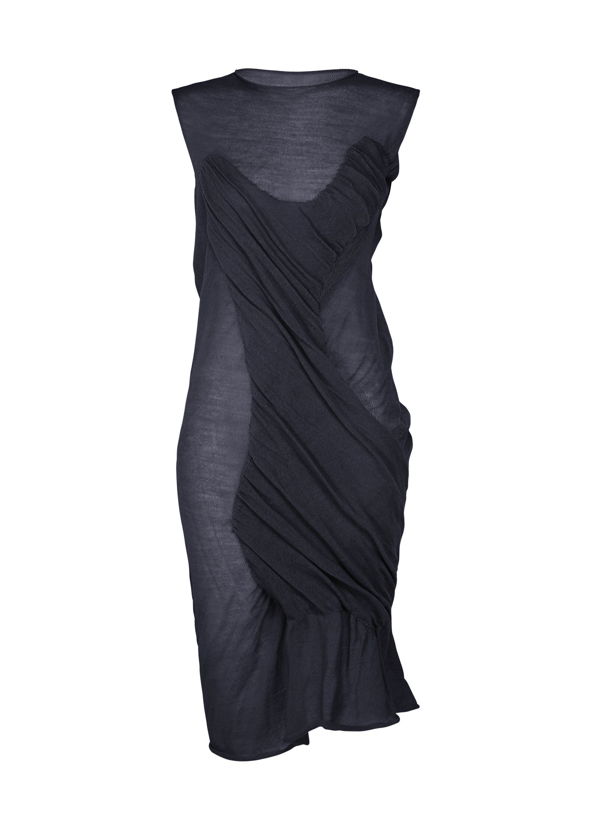 Issey Miyake Hug vlněné šaty off-white vel. 2