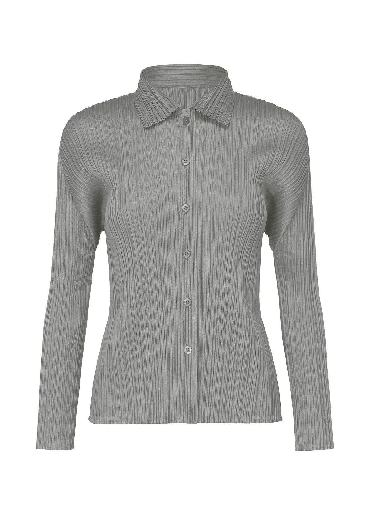 Issey Miyake Basics košile Light Gray vel. 3 plisovaná