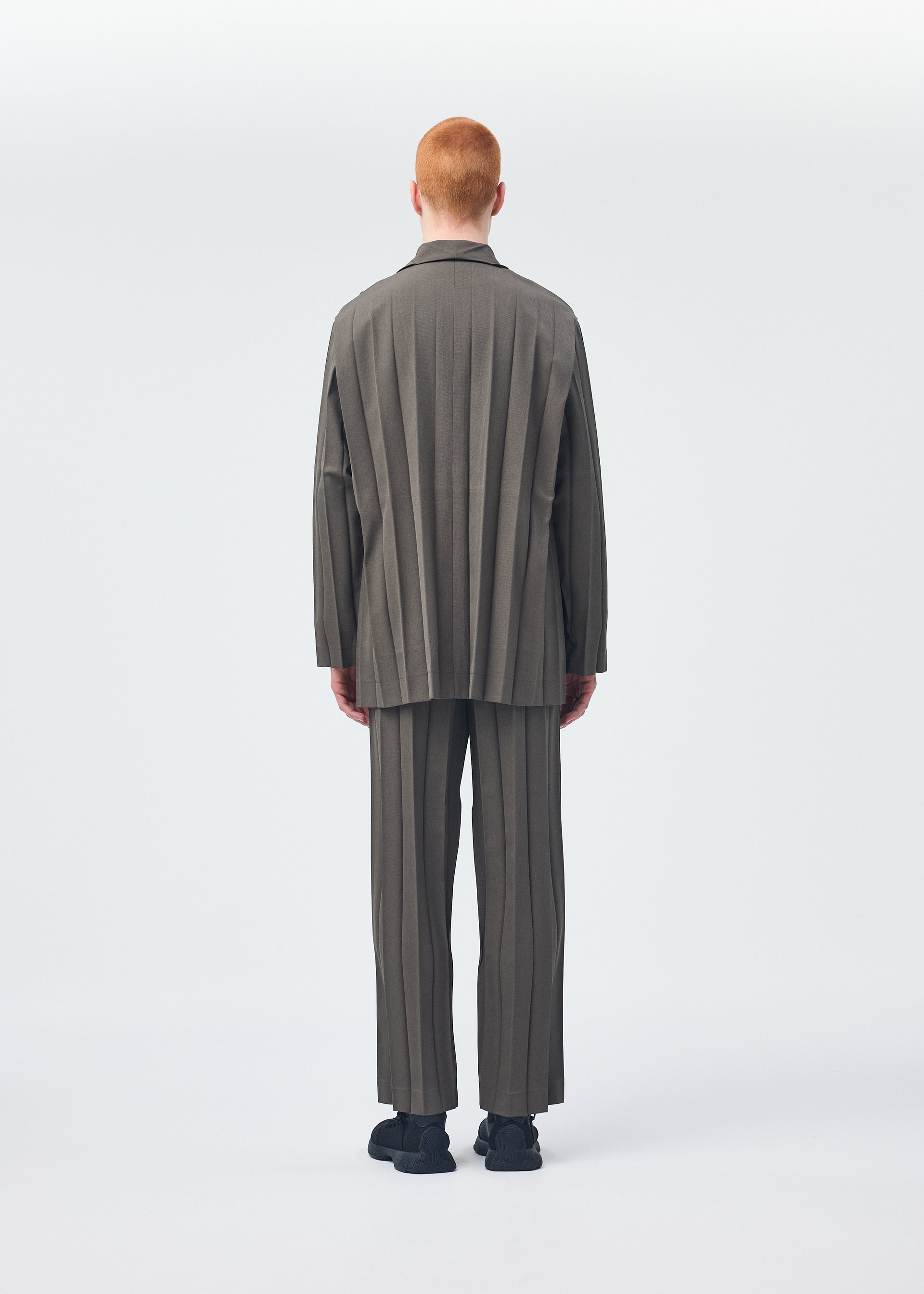 Issey Miyake Edge Ensemble pánské sako ivory plisované