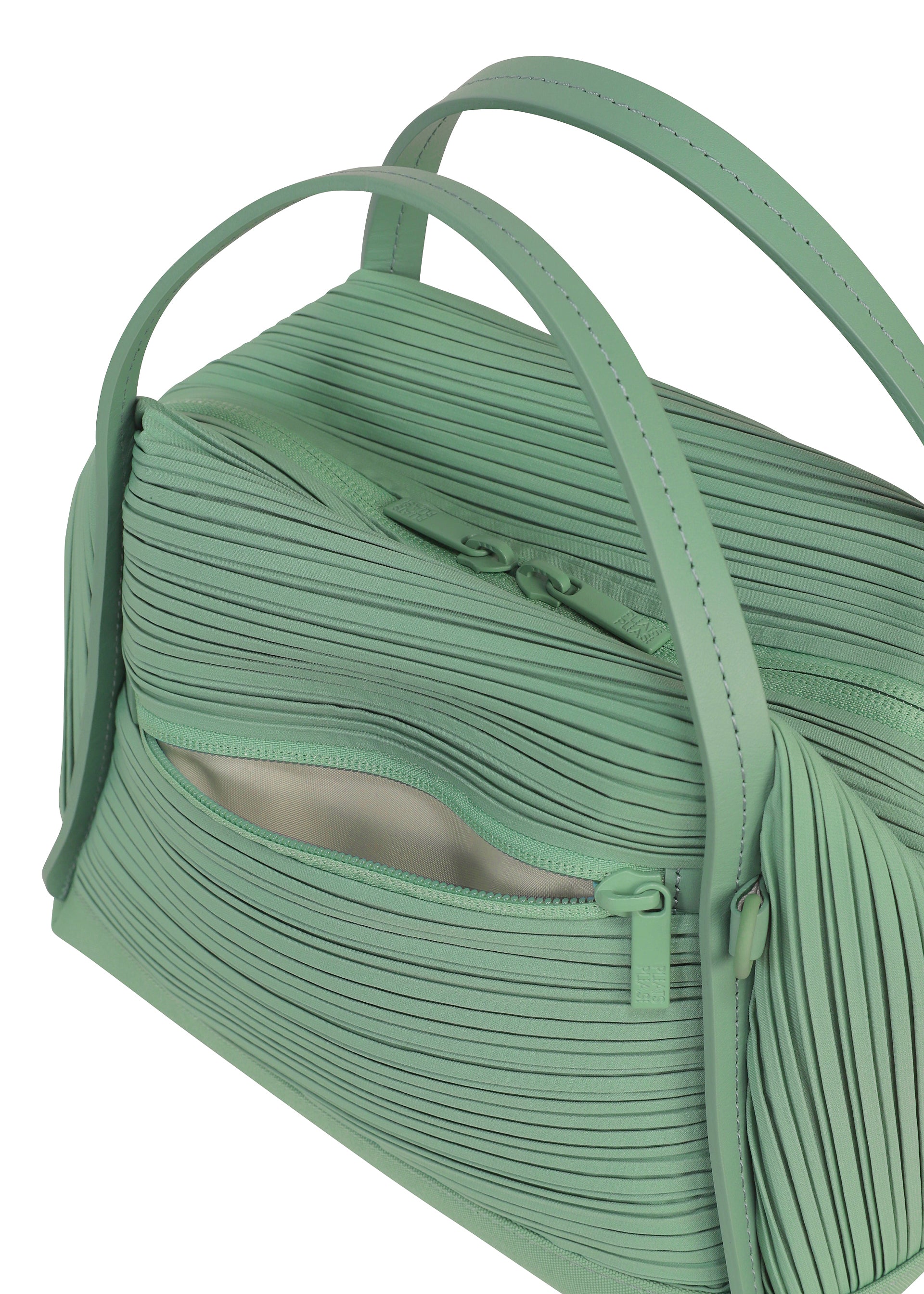 Issey Miyake Bias Pleats Bag kabelka zelená plisovaná