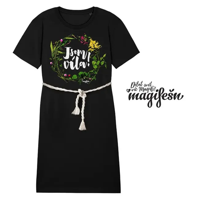 Magifešn BIO Šaty BASE Jsem víla! šaty Luční Night
