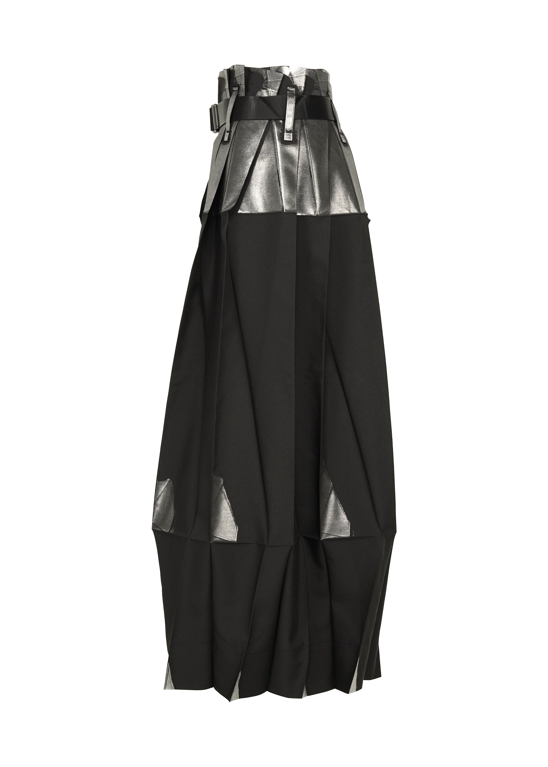 Issey Miyake 132 5. No.3-1 plisované kalhoty black silver