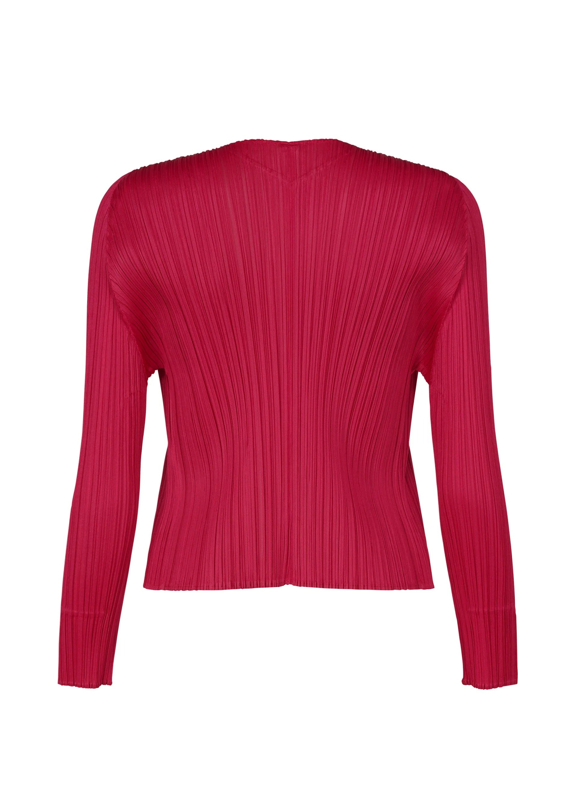 Issey Miyake New Colorful Basics 4 kardigan karmínová 3 krátký