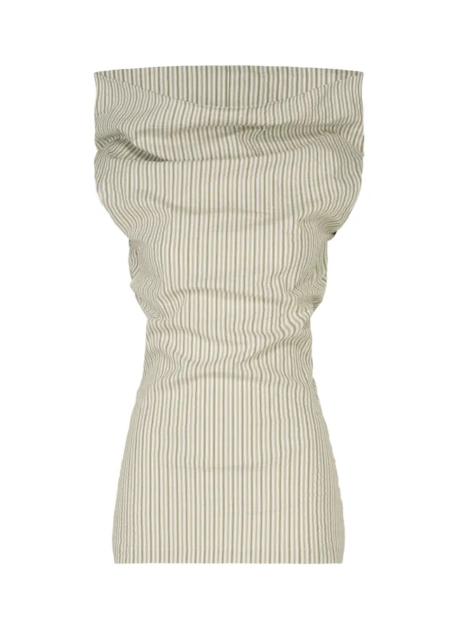 Issey Miyake Allow Stripe top bez rukávů bílý vel. 2