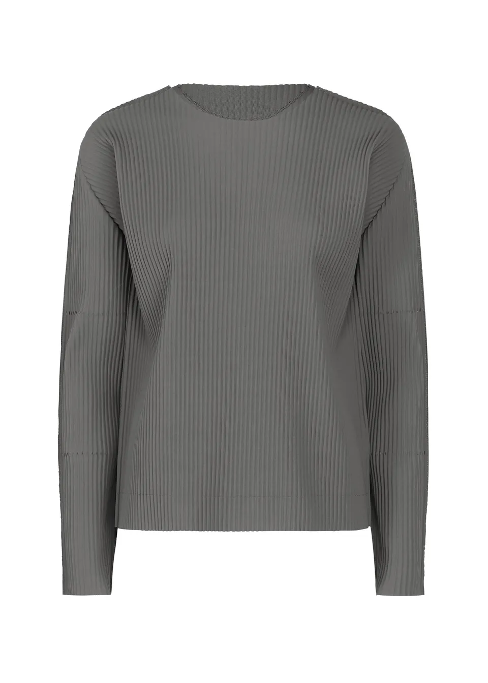 Issey Miyake Fine Knit Pleats Color 2 top šedý Charcoal