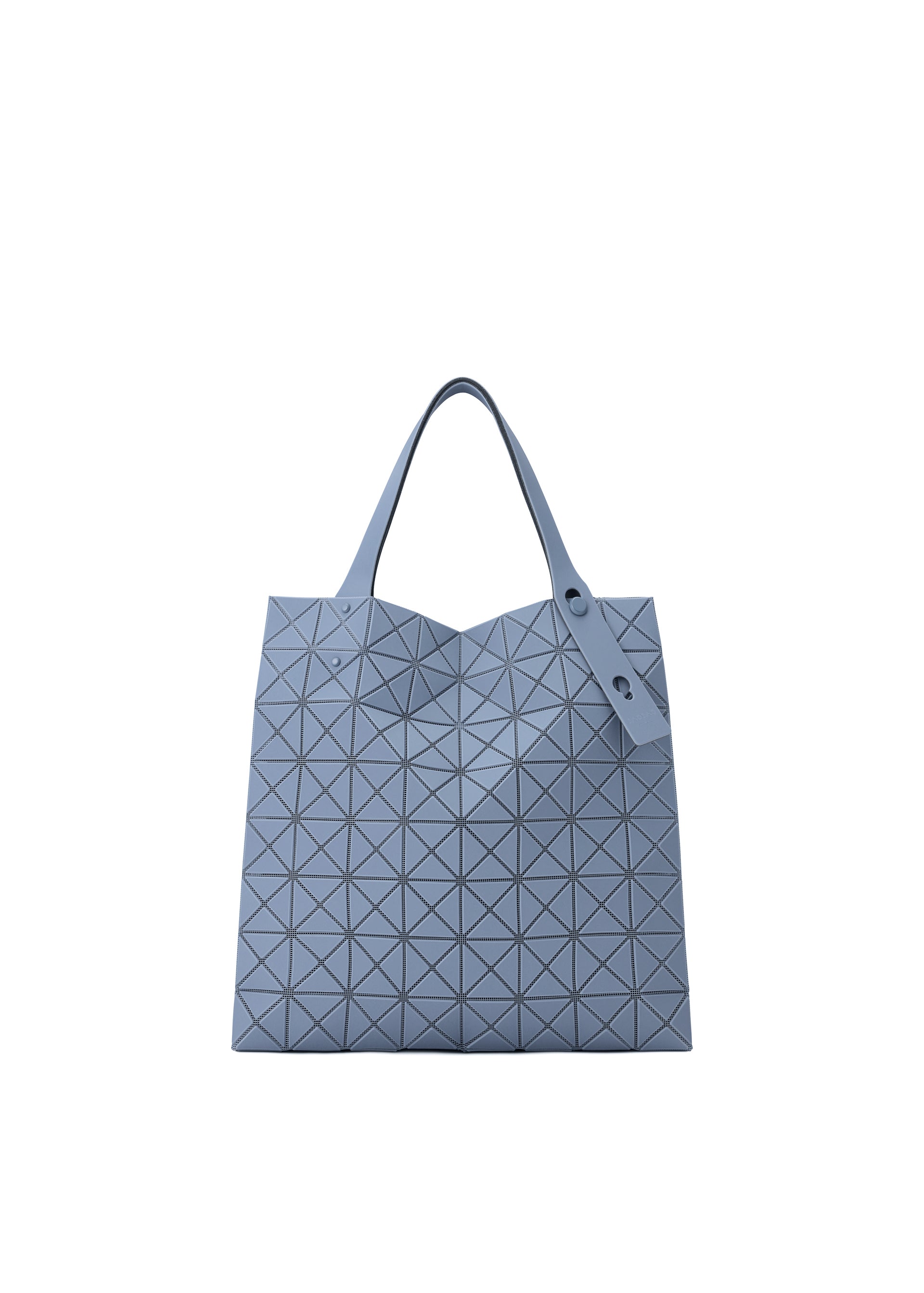 Issey Miyake Prism Plus tote světle šedá skládací