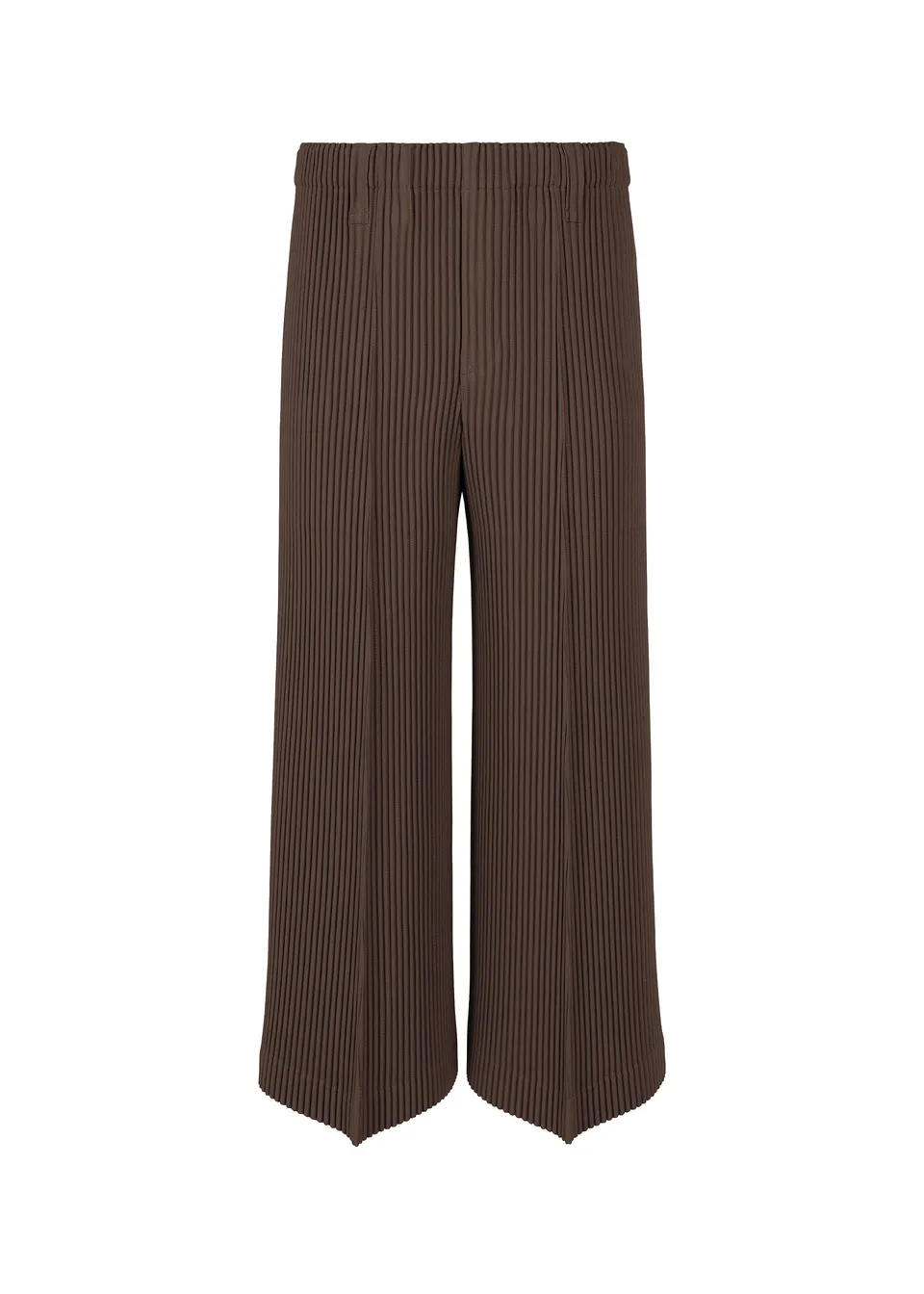 Issey Miyake Kersey Pleats zkrácené kalhoty hnědé vel. 2
