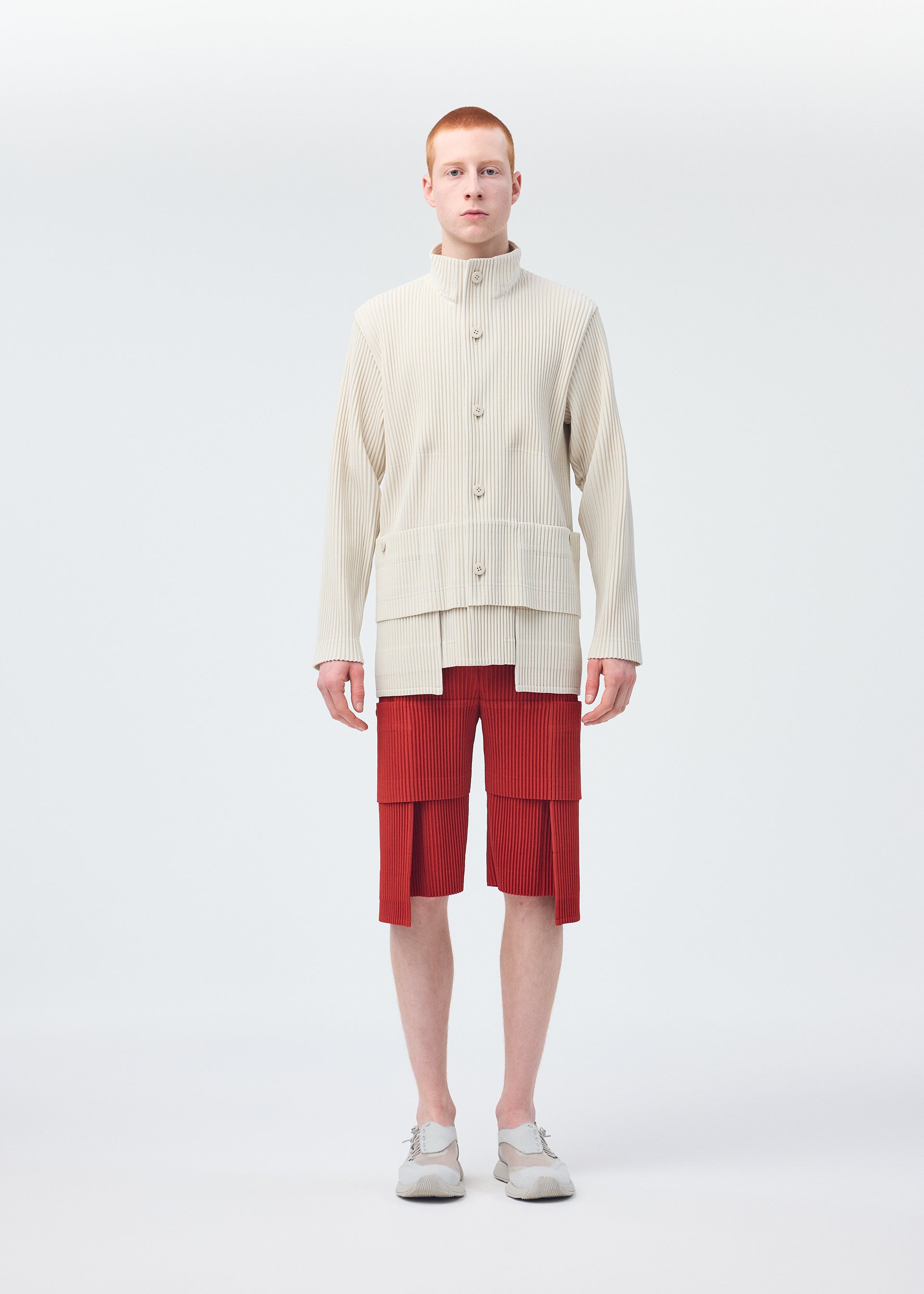 Homme Plissé Issey Miyake Multi-Pocket kraťasy White 2