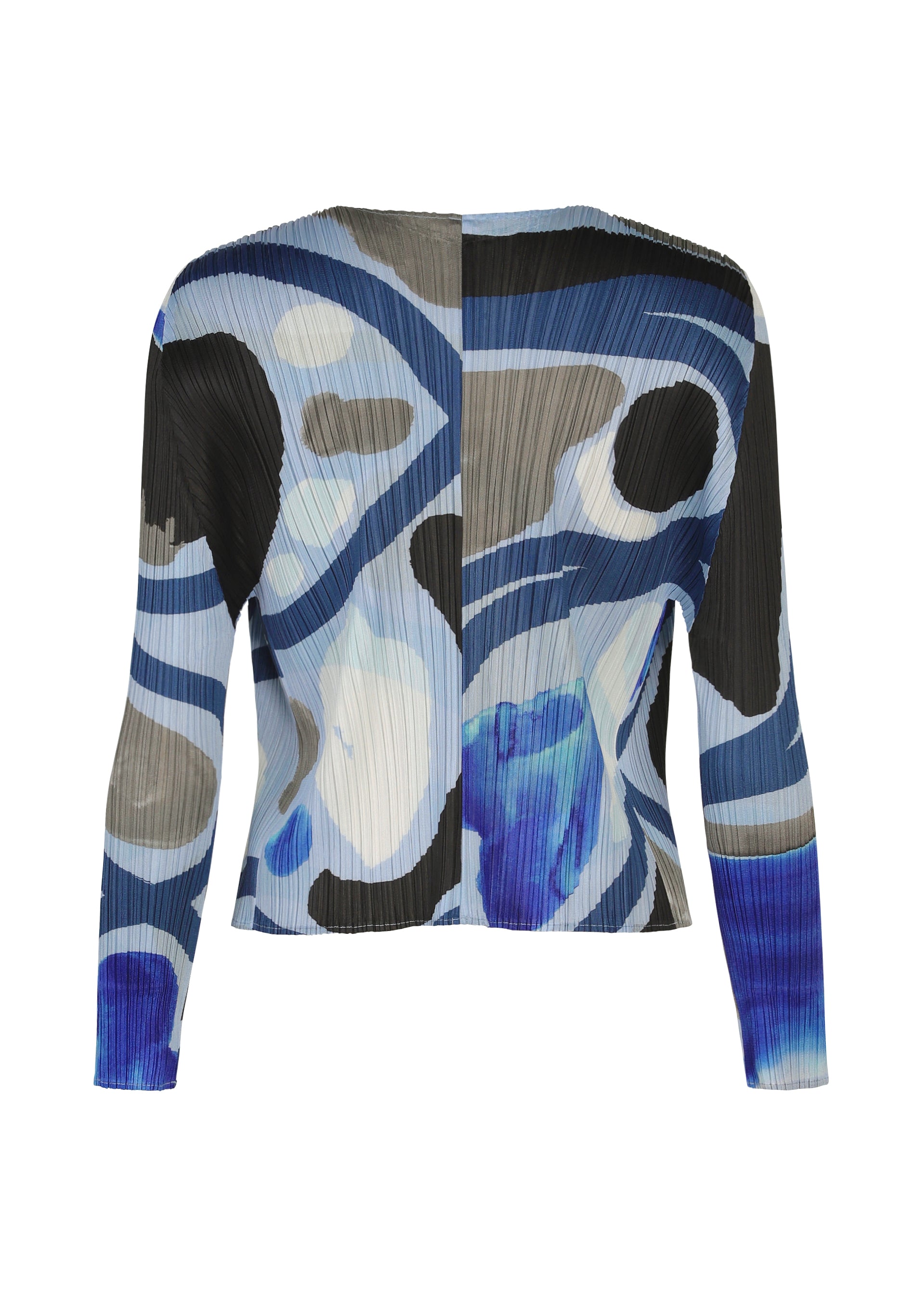 Pleats Please Issey Miyake Roll vzorovaný kardigan multi