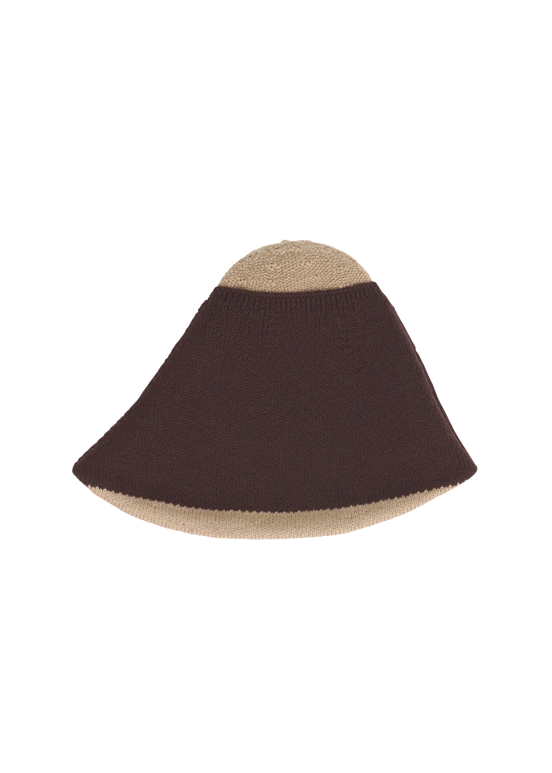 Issey Miyake Winter Gear Color Block čepice béžová