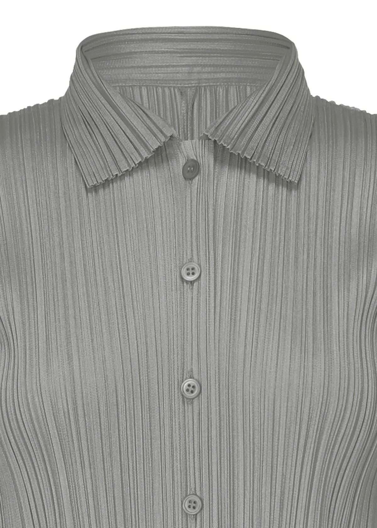 Issey Miyake Basics košile Light Gray vel. 3 plisovaná