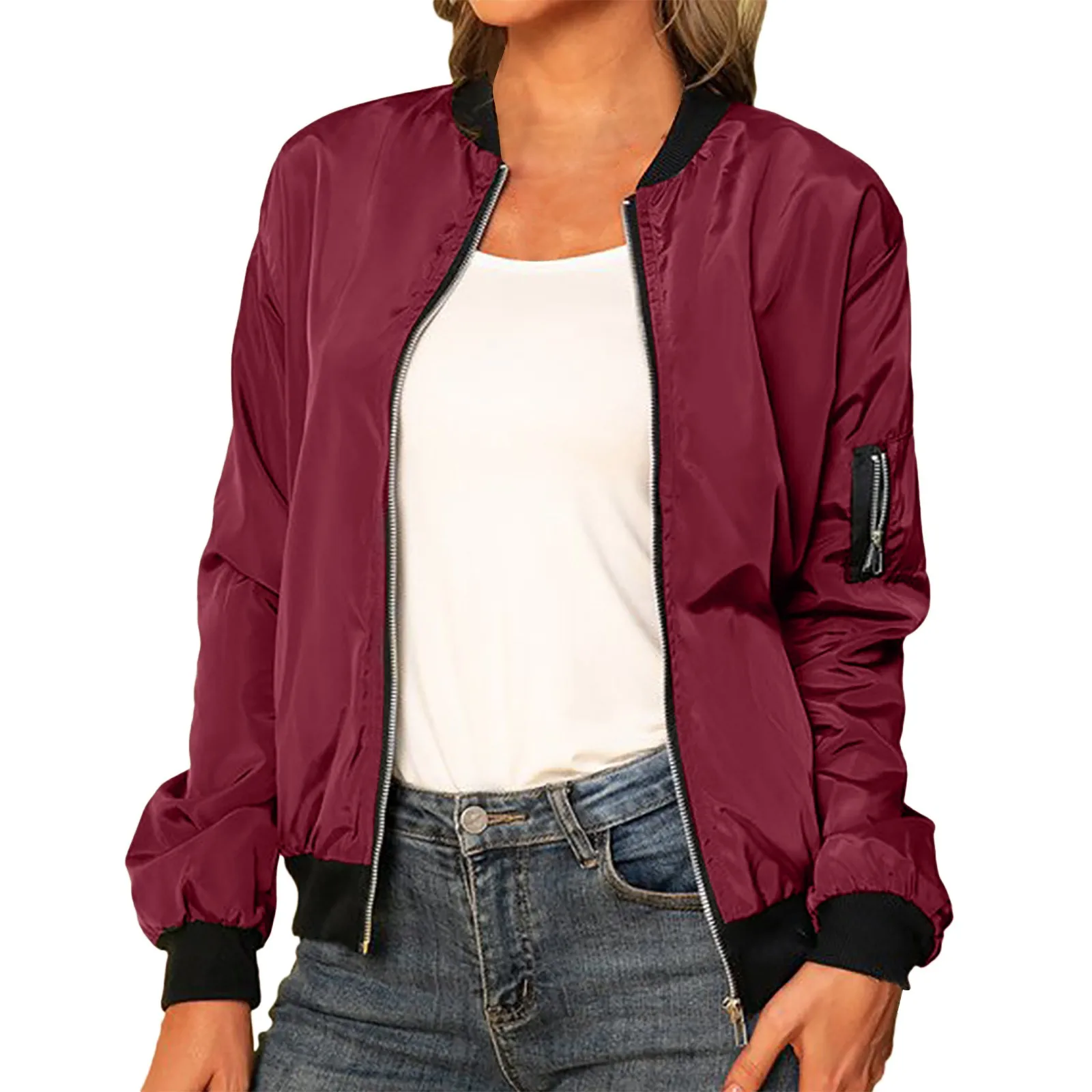 Norielle černá lehká bomber bunda přechodová