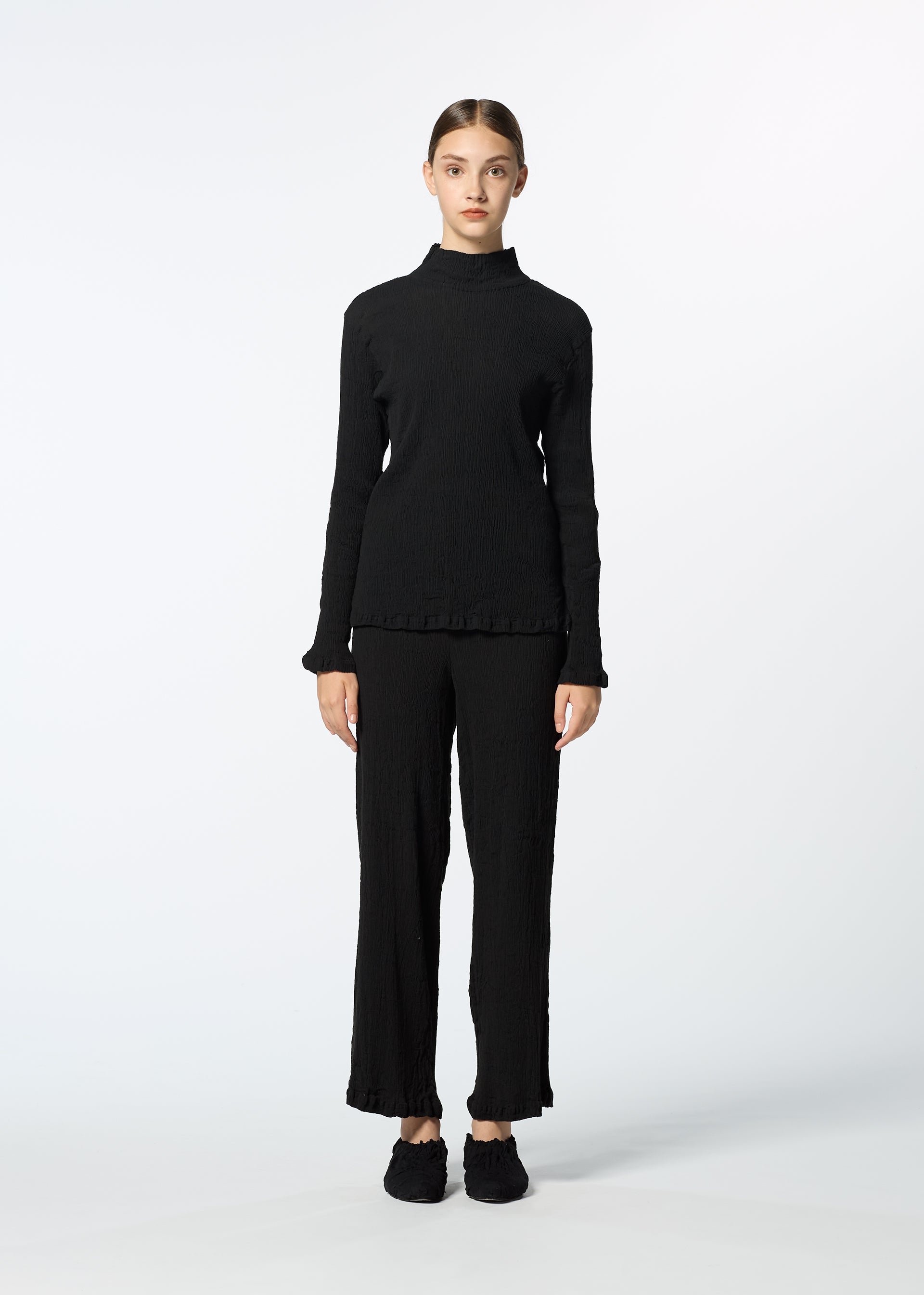 Issey Miyake Kyo Chijimi Basic dámský top bílý rolák
