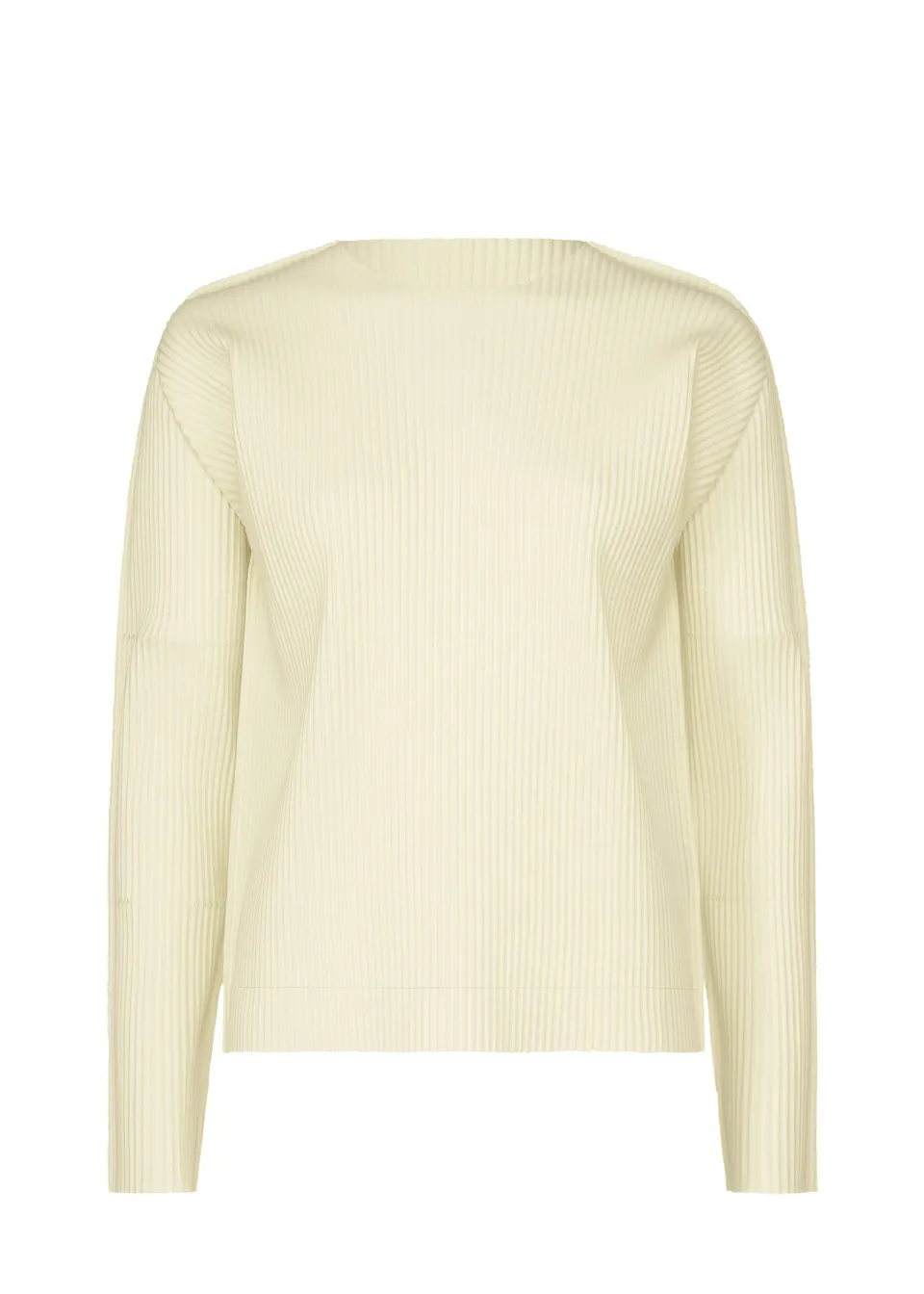 Issey Miyake Fine Knit Pleats plisovaný top bílá