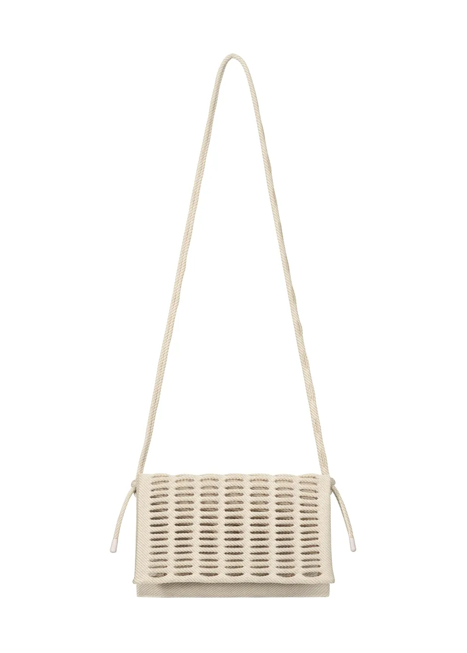 Issey Miyake Mokko Twill kabelka béžová pletená