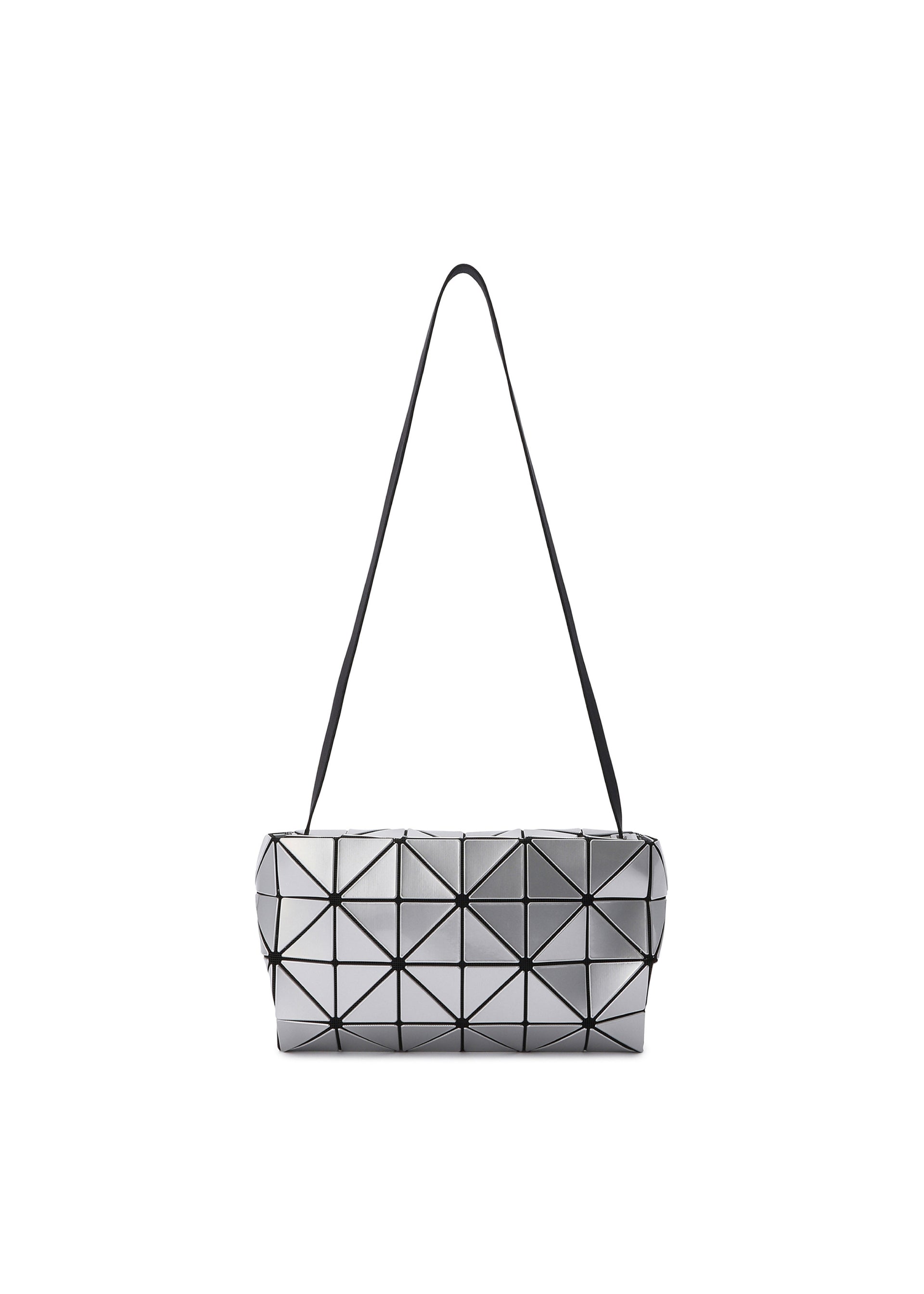 Issey Miyake Carton lakovaná kabelka černá