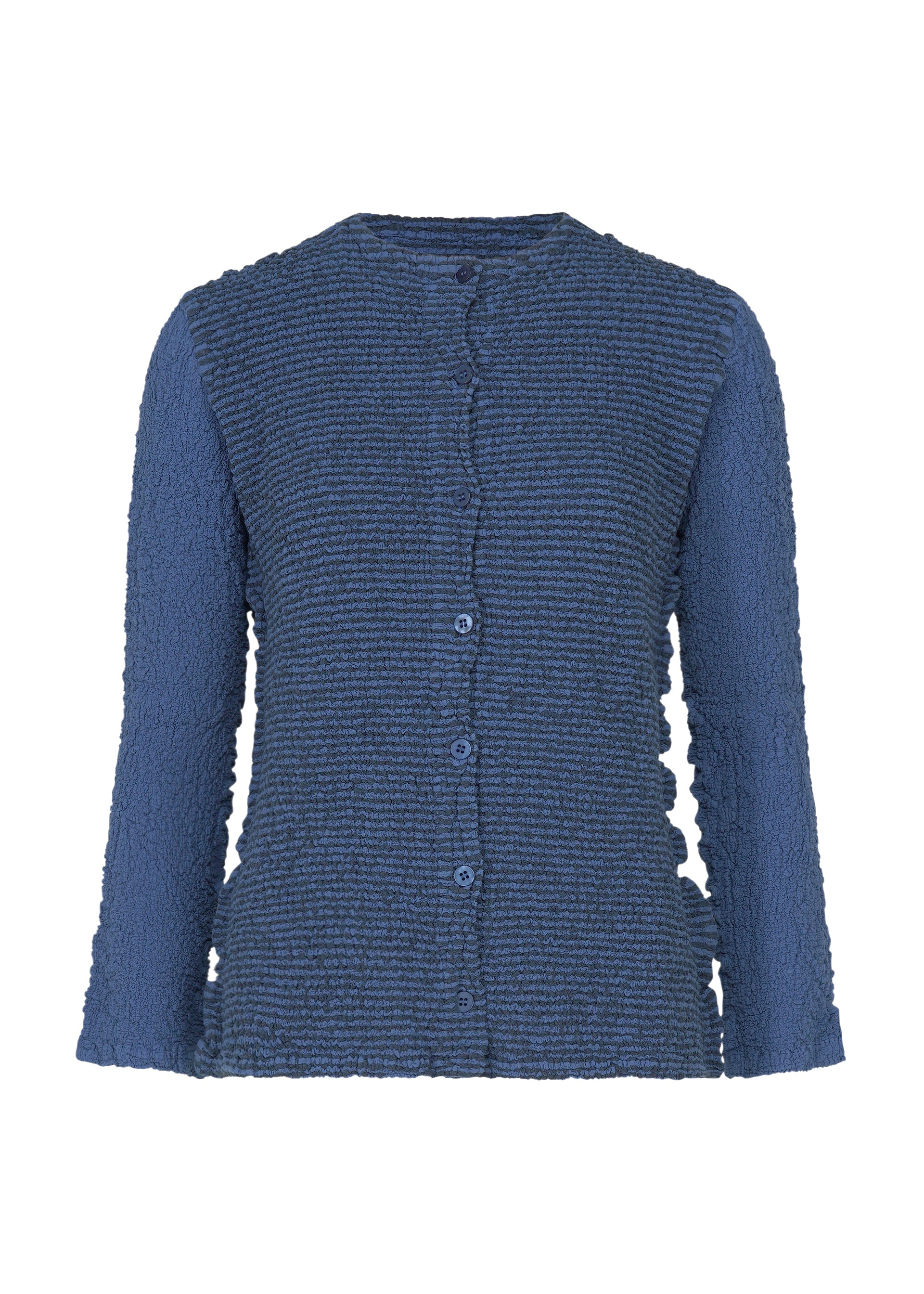 Issey Miyake Stripe Cauliflower cardigan černý proužky