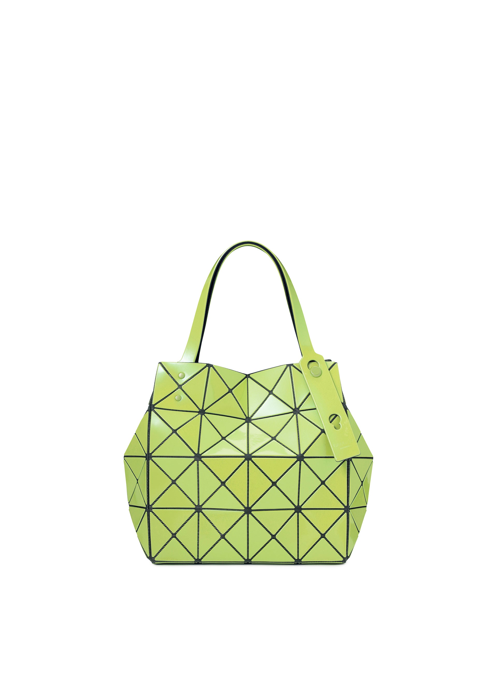 Issey Miyake Carat kabelka šedá metalická skládací