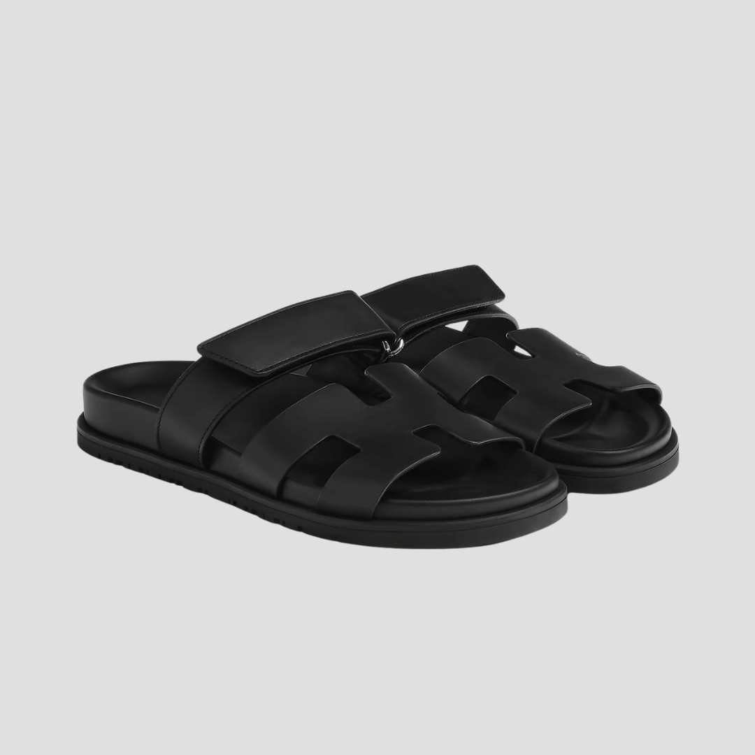 Norielle ploché sandály černé minimalistické
