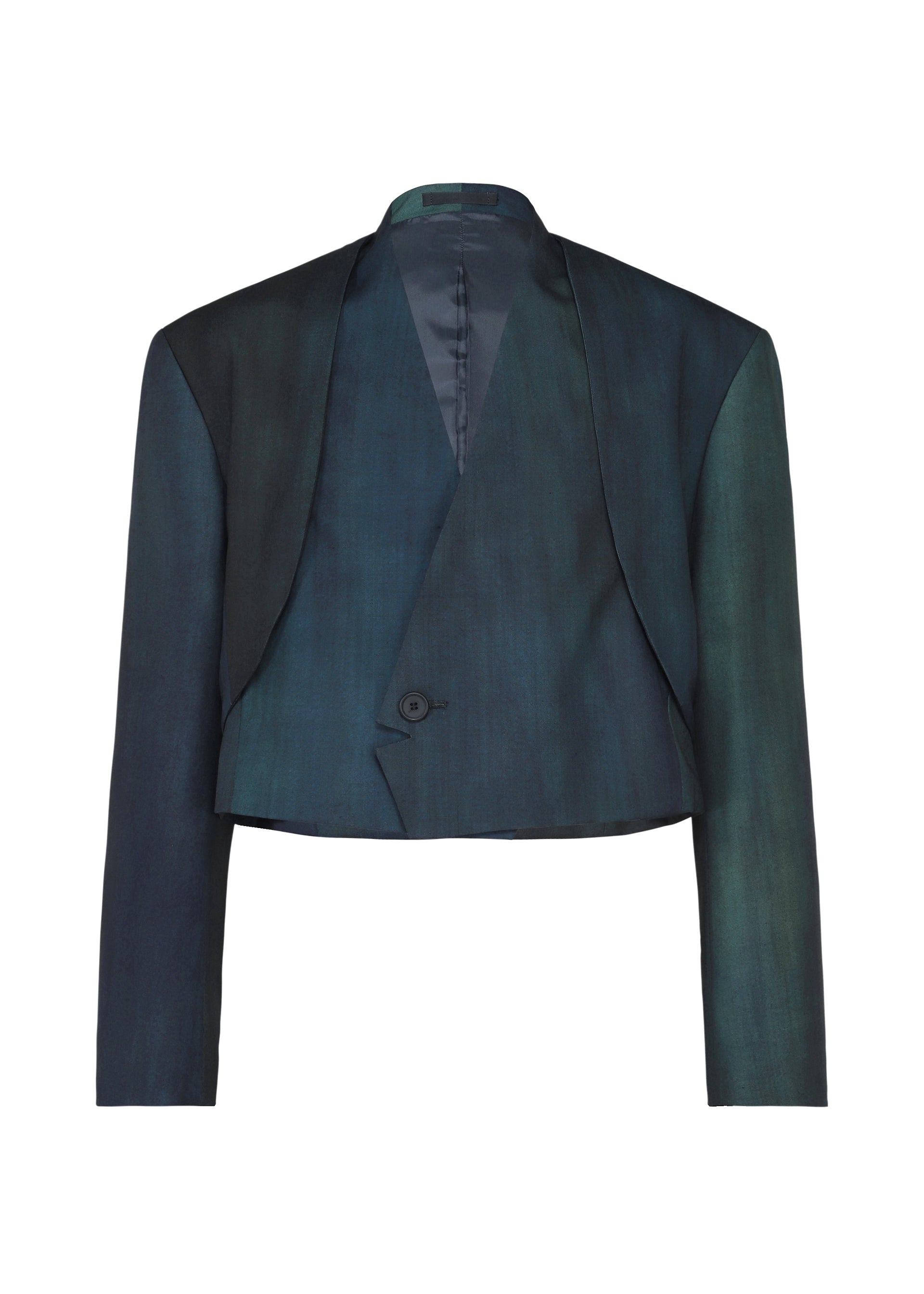 Issey Miyake Gradation Wool bunda černá vlněná