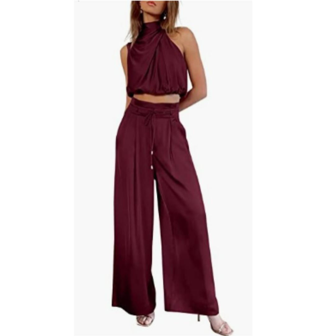 Norielle elegantní kombinéza bez rukávů černá splývavá