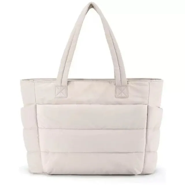 Norielle prošívaná kabelka shopper černá na 15"