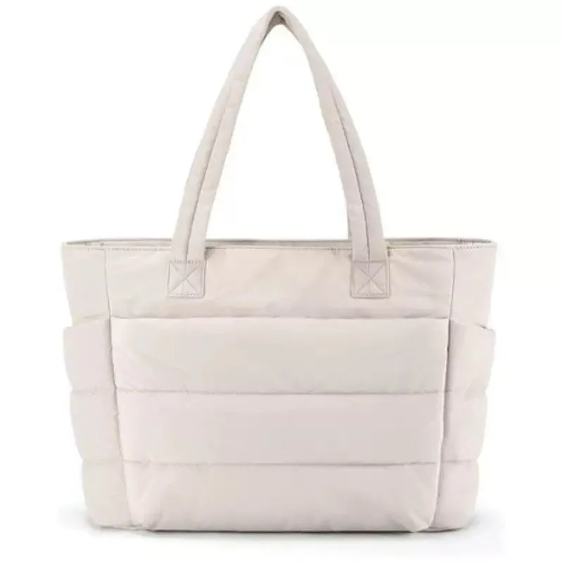 Norielle prošívaná kabelka shopper černá na 15"