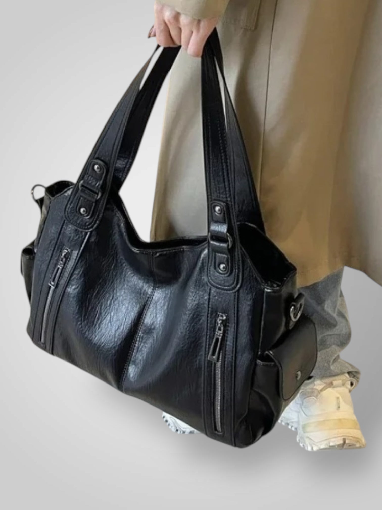 Norielle černá dámská kabelka shopper velká