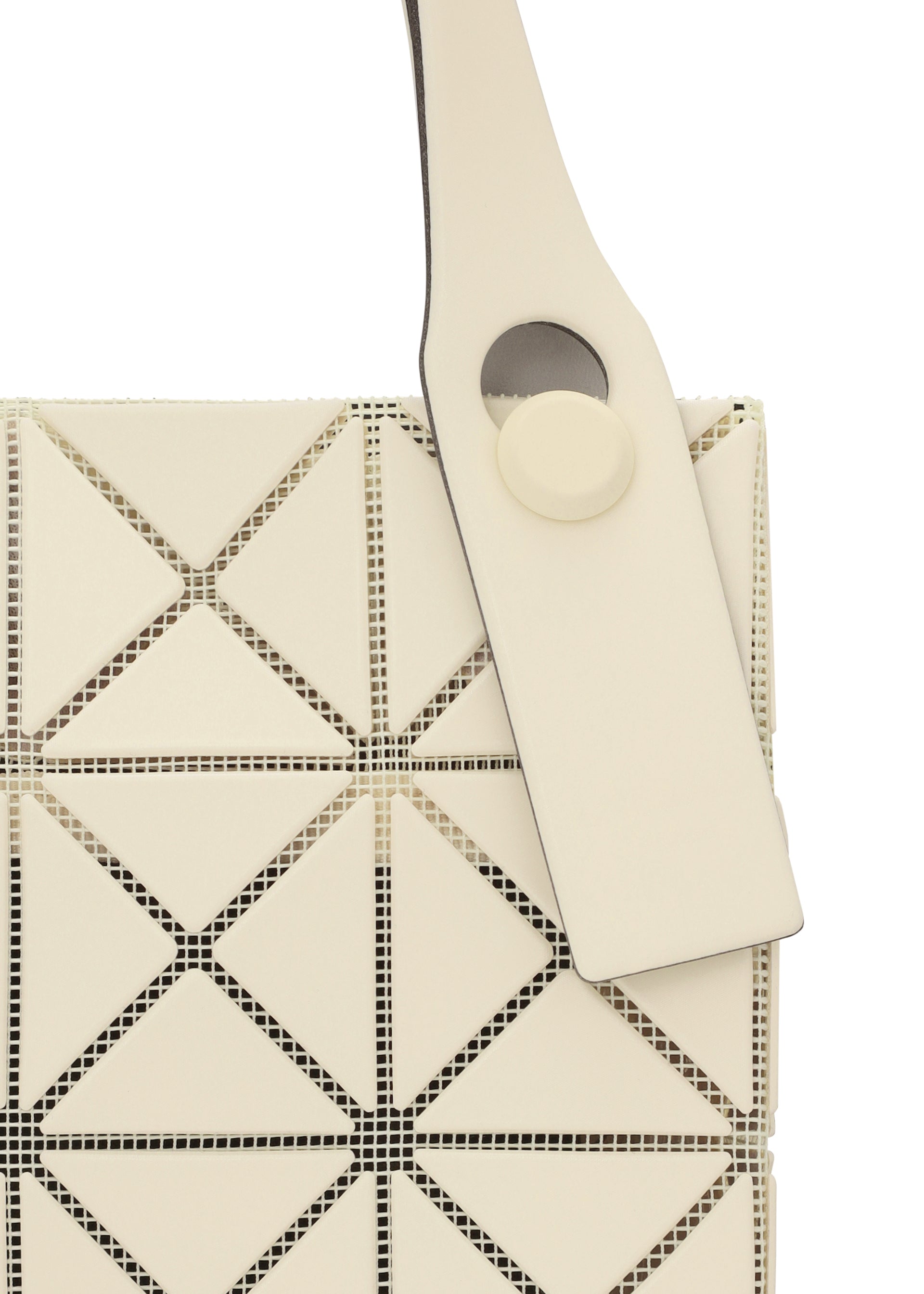 Issey Miyake Prism Plus mini tote slonovinová skládací