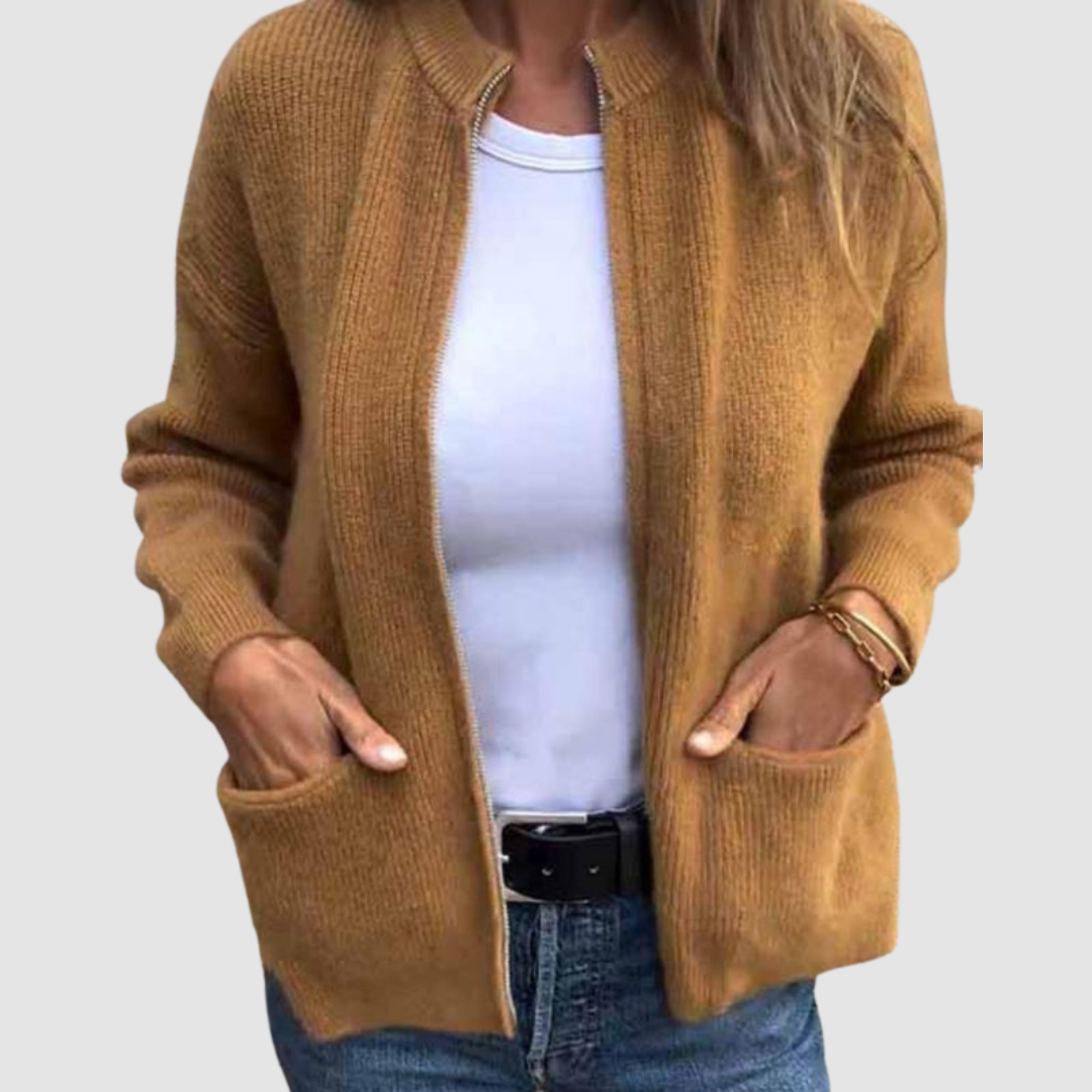 Norielle dlouhý cardigan s kapsami šedá