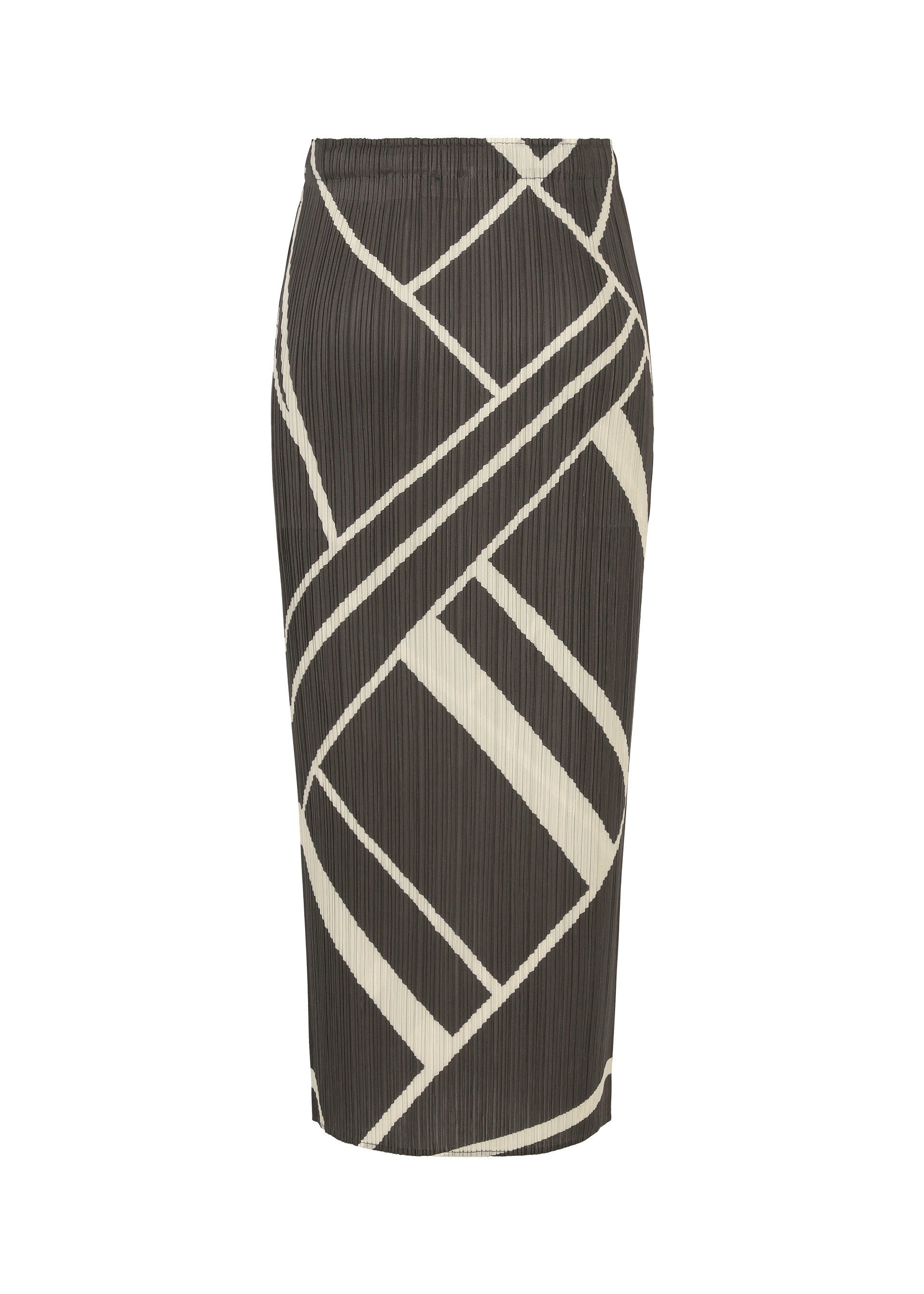 Issey Miyake Fold Line rovná sukně smetanová vel. 3