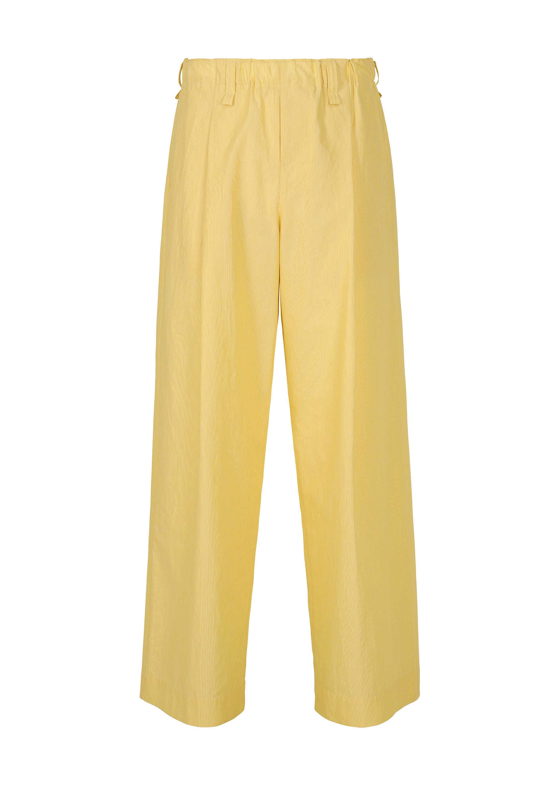 Homme Plissé Issey Miyake Freshen kalhoty White široké plisované