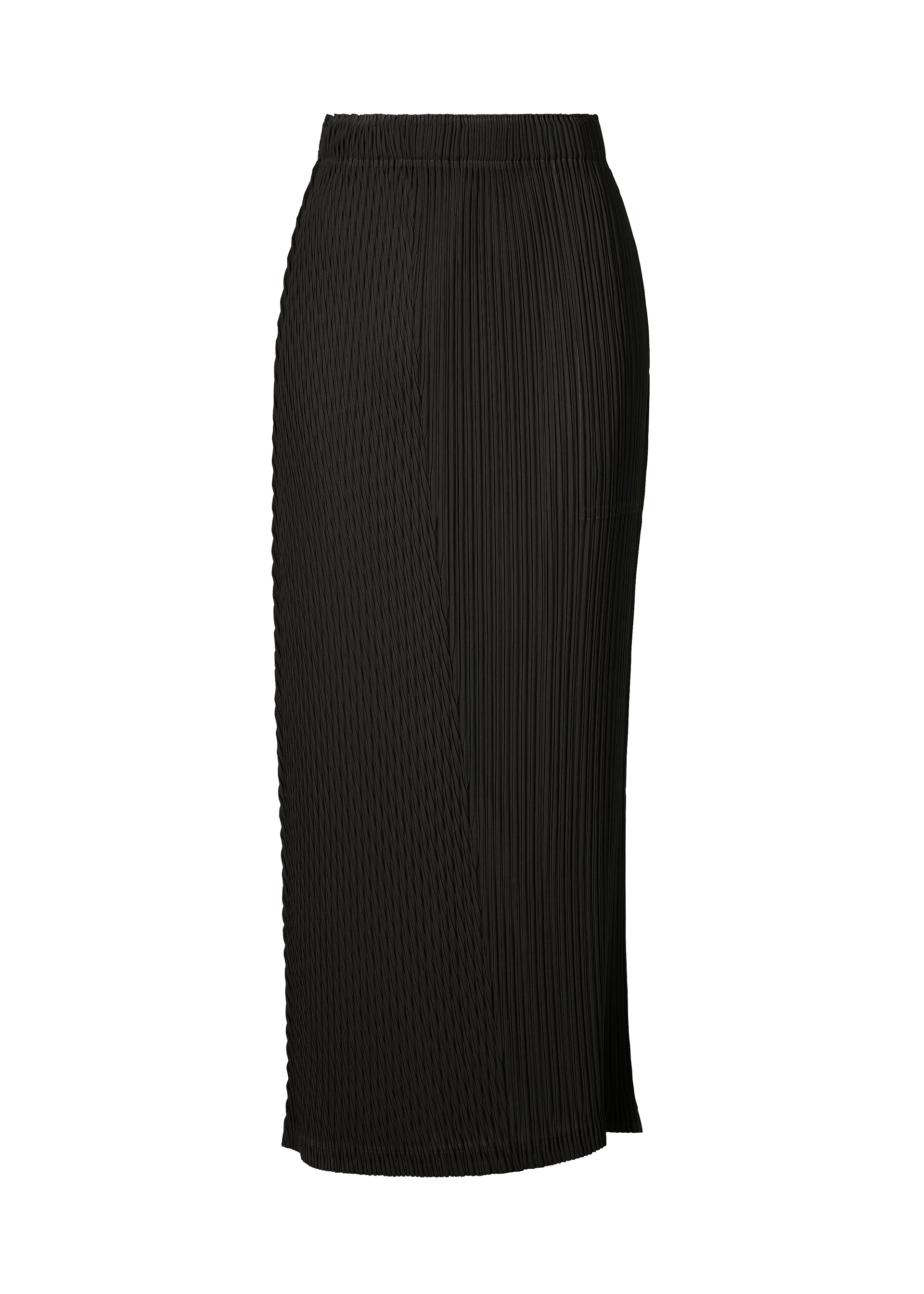 Issey Miyake Box Shoulder Pleats sukně black dlouhá