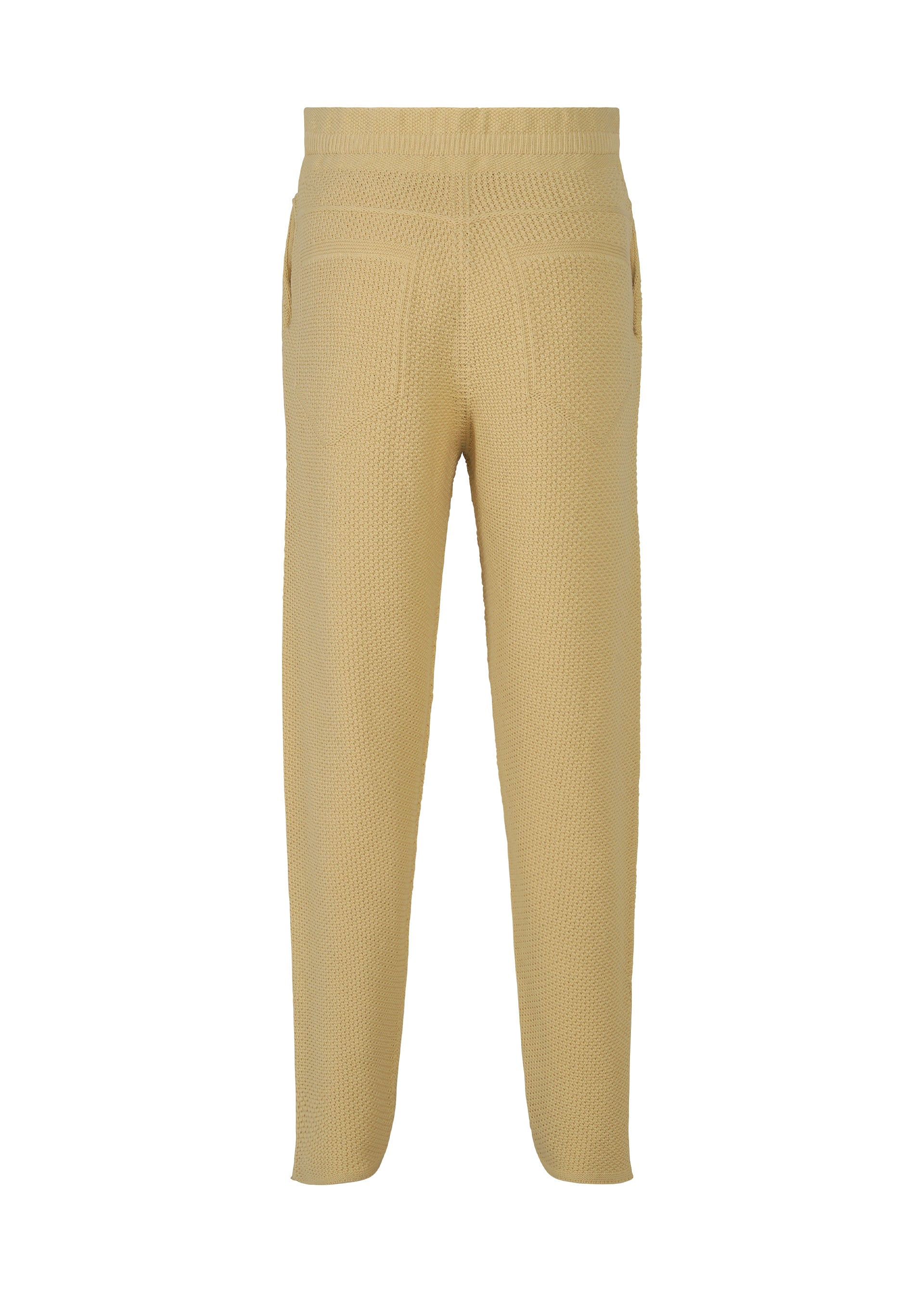 Issey Miyake Rustic Knit pletené kalhoty černé