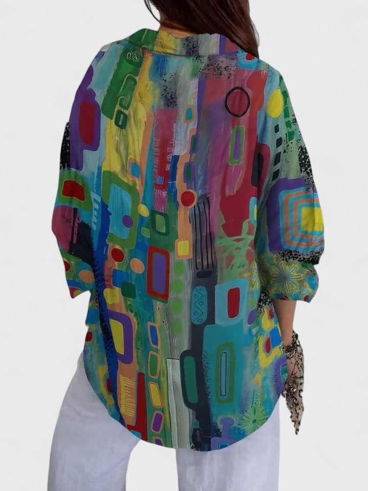 Norielle košile geometrický vzor multicolor dámská