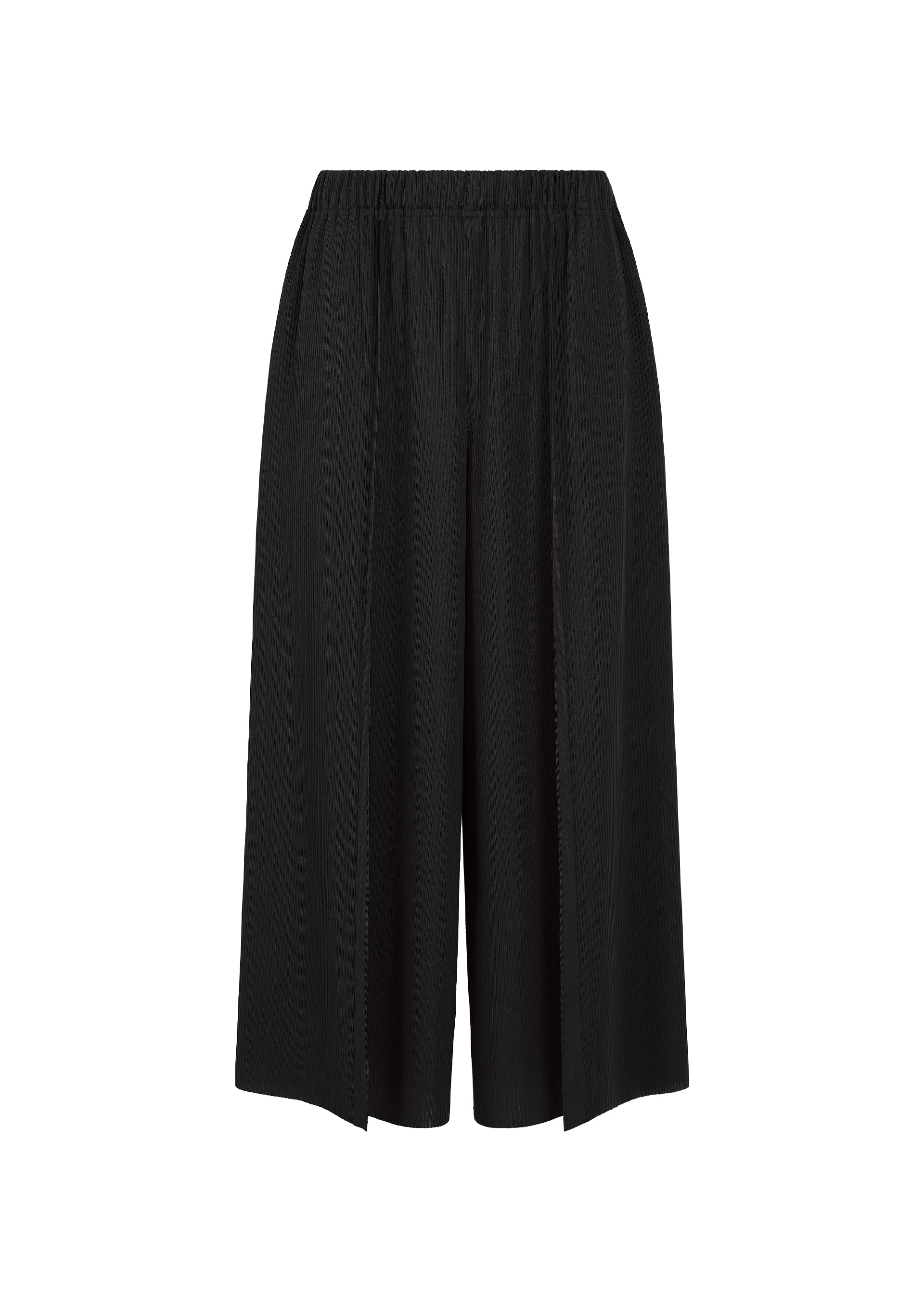 Issey Miyake A-POC Bottoms kalhoty černé 2v1 silueta