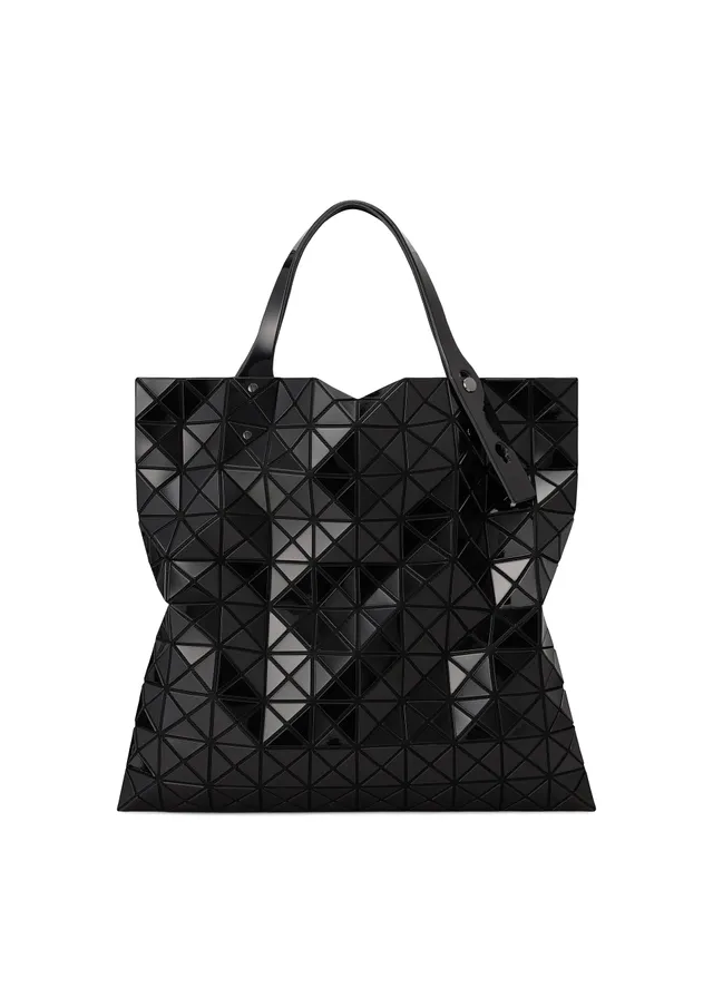 Issey Miyake Prism tote kabelka černá lesklá