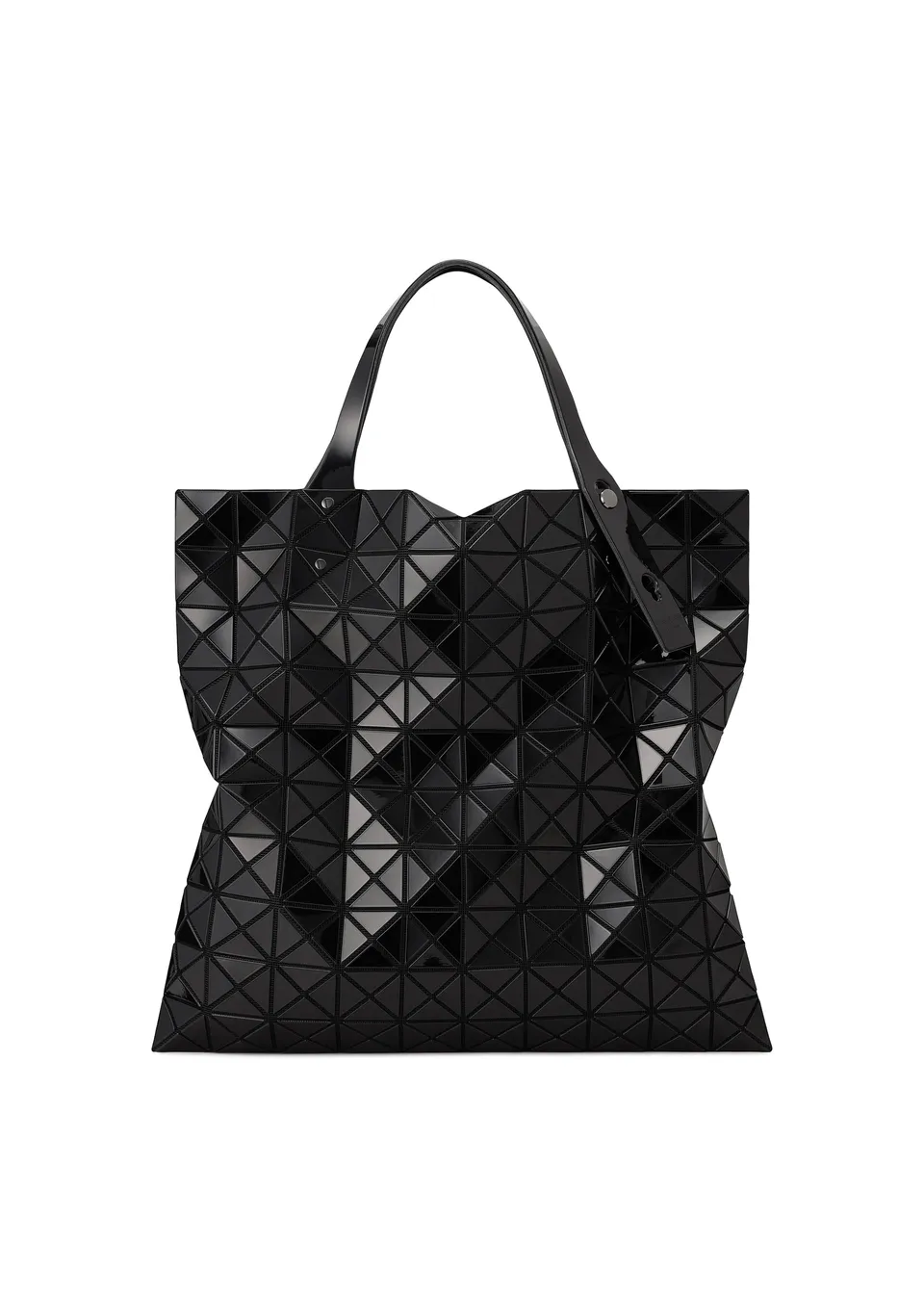 Issey Miyake Prism tote kabelka černá lesklá