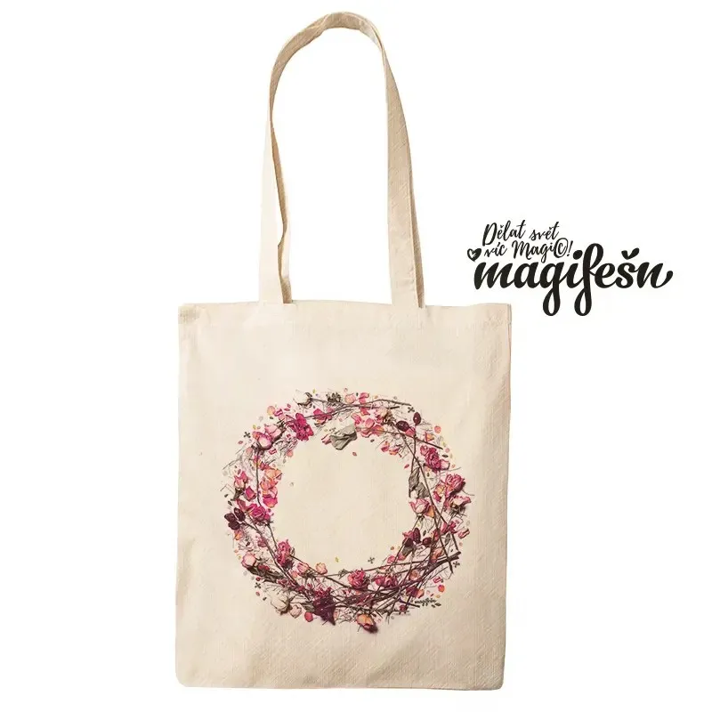 Magifešn Fair Trade taška MEDIUM Věneček šípková recyklovaná