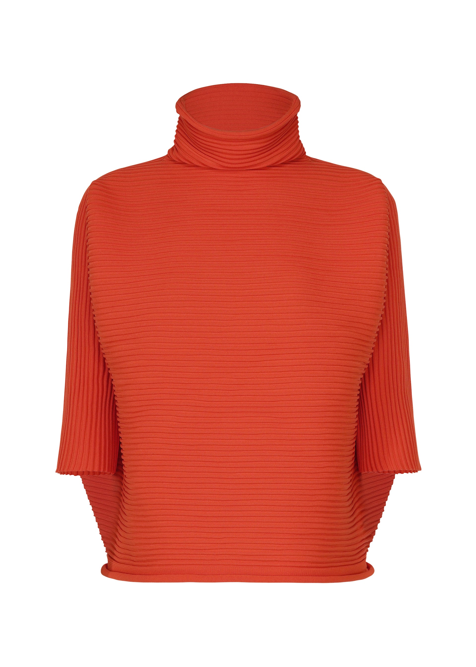 Pleats Please Issey Miyake Zig Zag Knit rolák černý