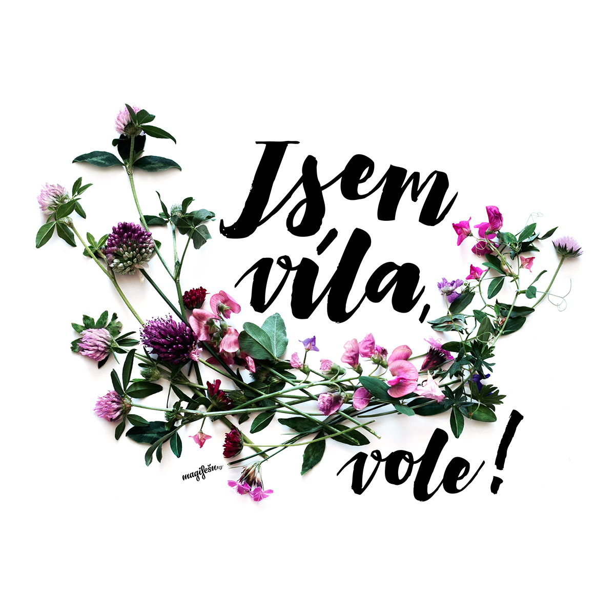 Magifešn DAZZ mikina Jsem víla vole Jetel M