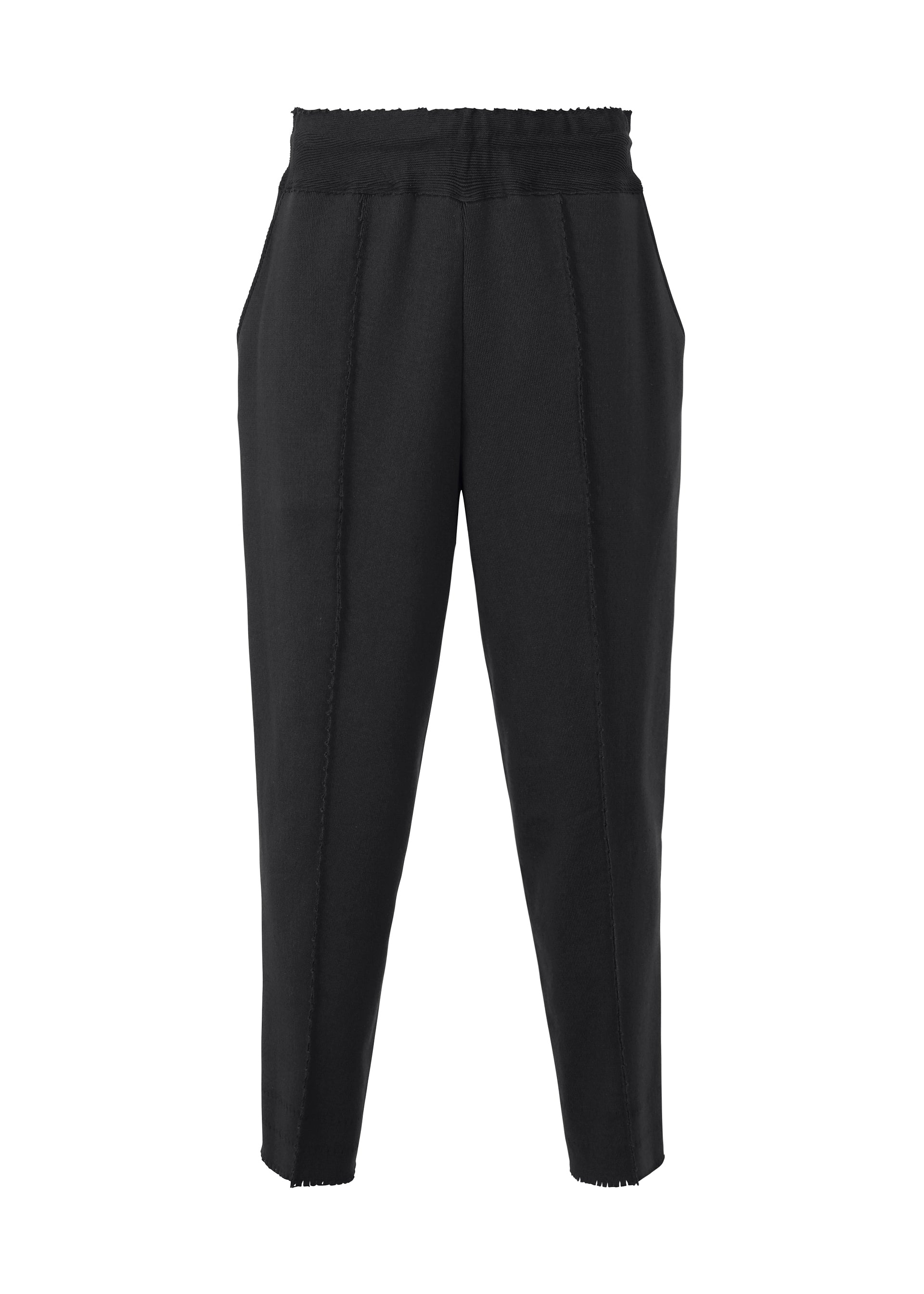 Issey Miyake Type-A Basics kalhoty černé pletené