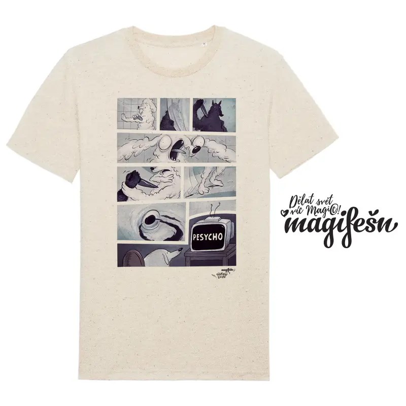 Magifešn XY P(e)SYCHO unisex tričko biobavlna