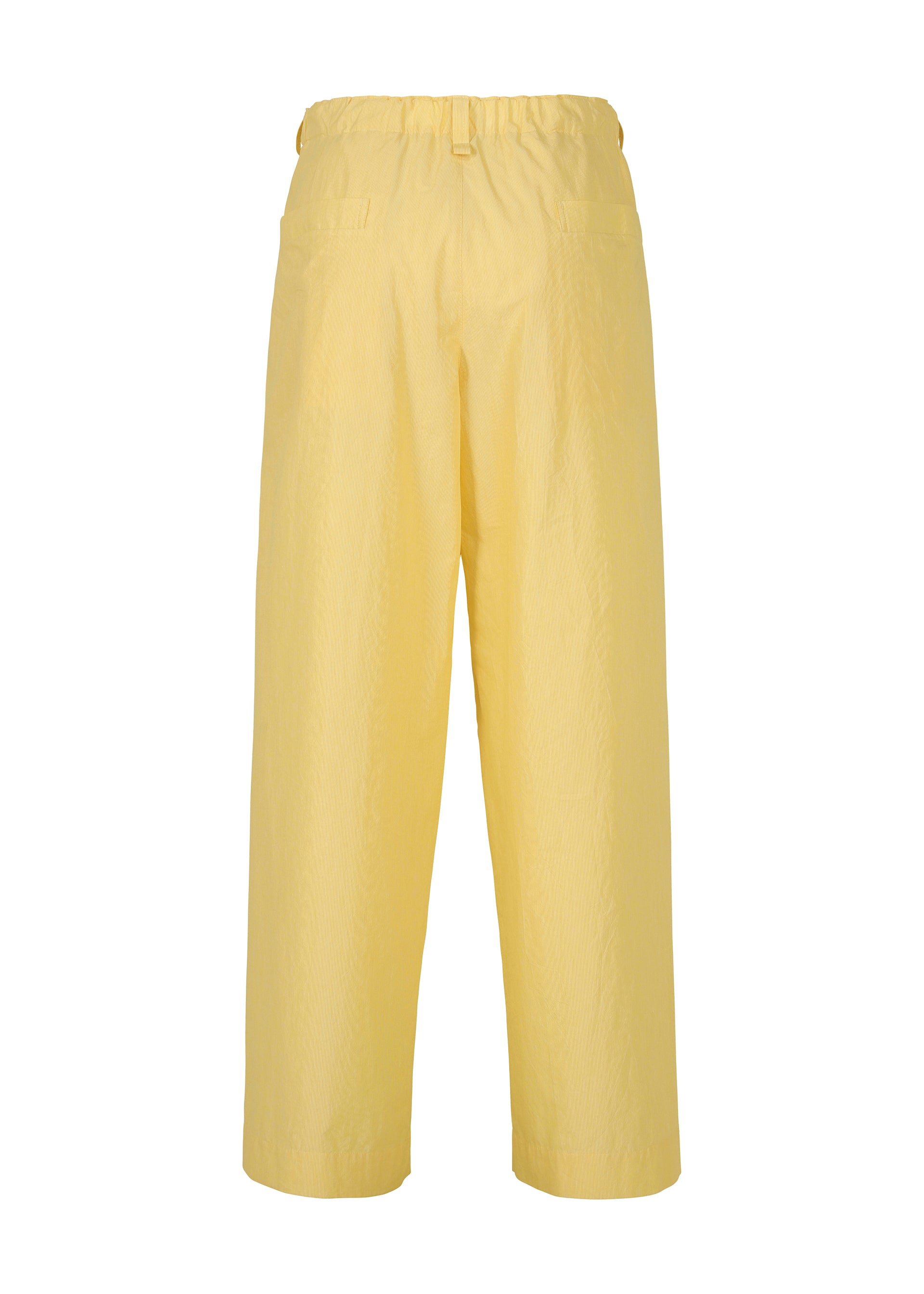 Homme Plissé Issey Miyake Freshen kalhoty White široké plisované
