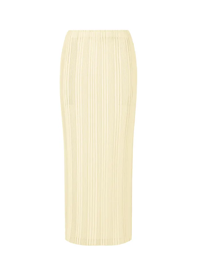Issey Miyake Linen Rib Pleats sukně černá dlouhá