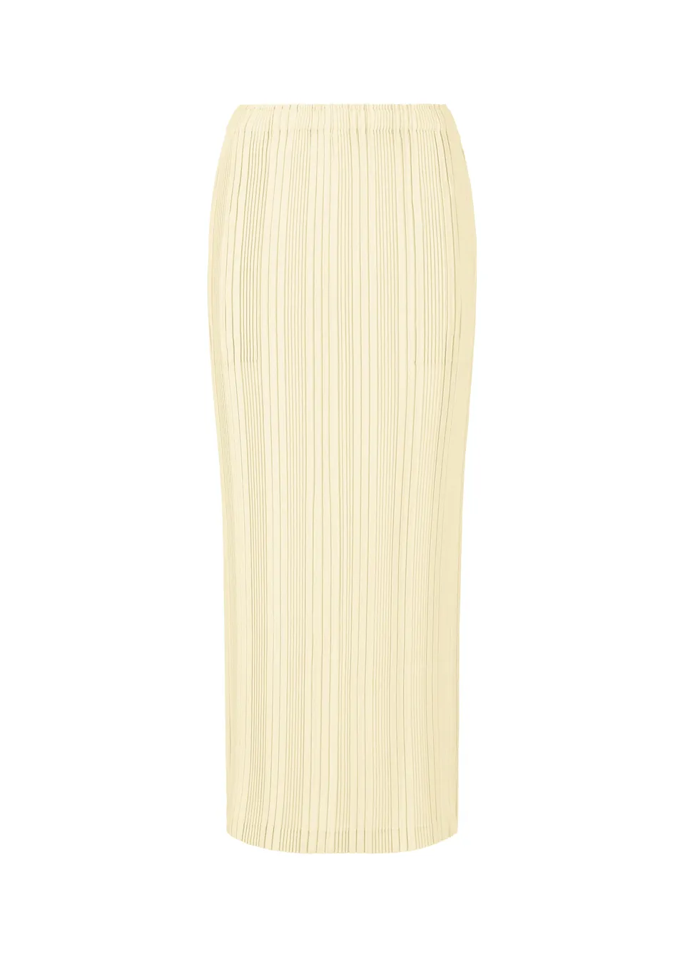 Issey Miyake Linen Rib Pleats sukně černá dlouhá