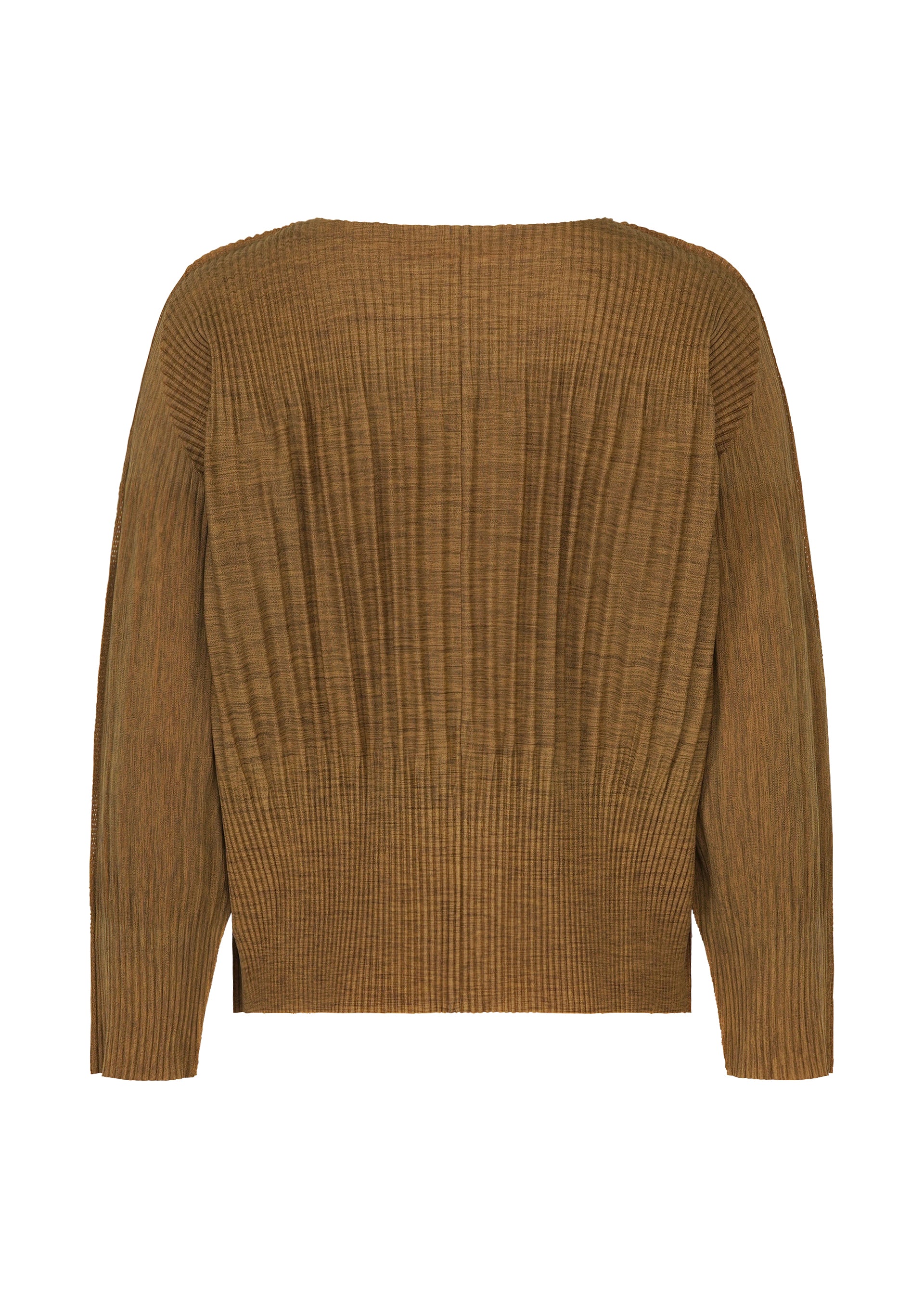 Issey Miyake Mix Fine Knit Pleats kardigan taupe