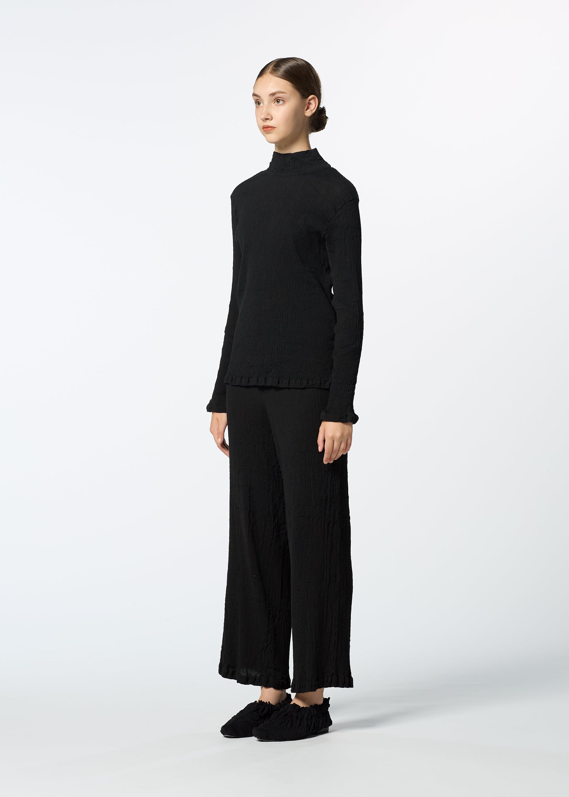 Issey Miyake Kyo Chijimi Basic dámský top bílý rolák