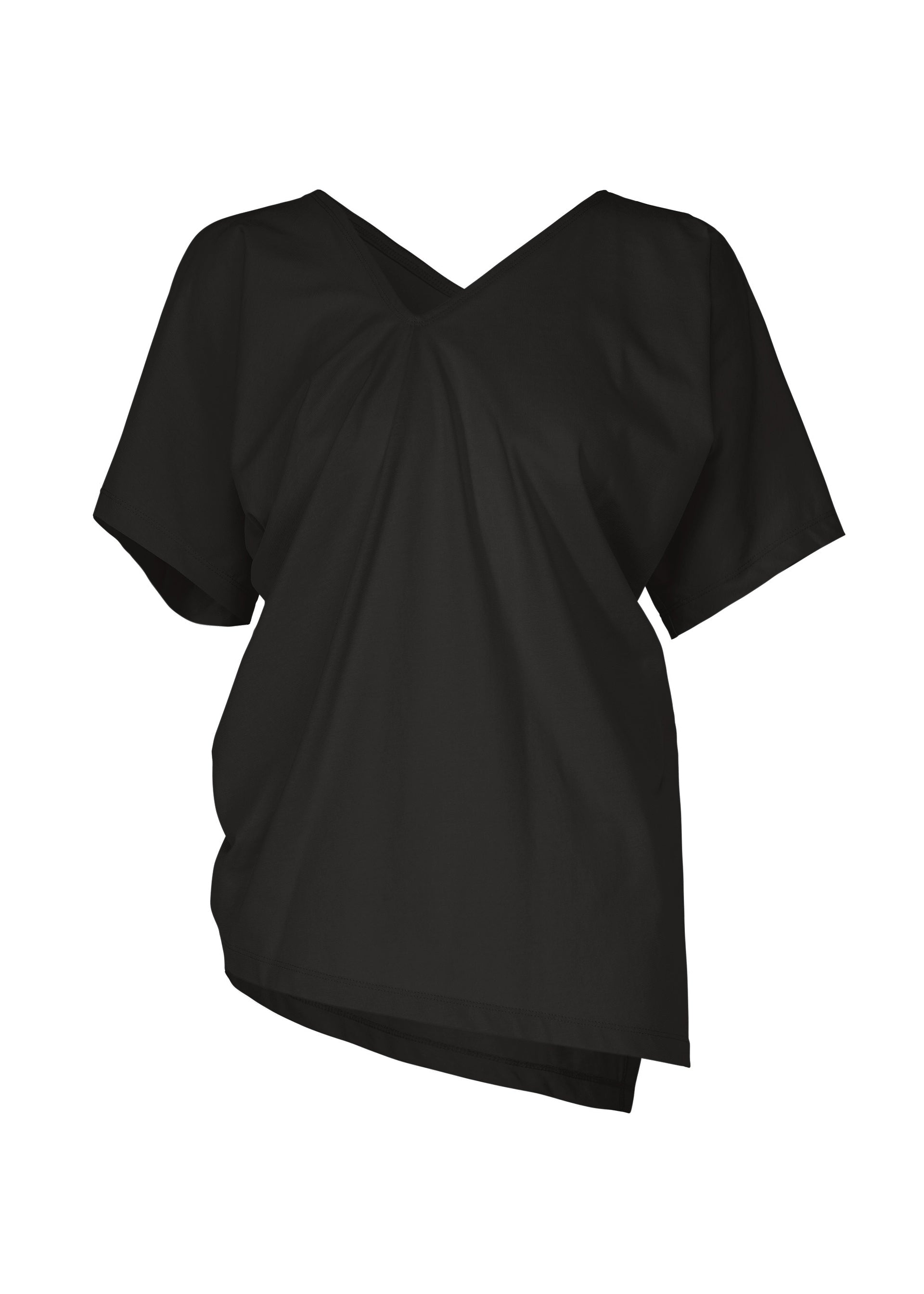 Issey Miyake Tubular-T top smetanový 2 bavlněný