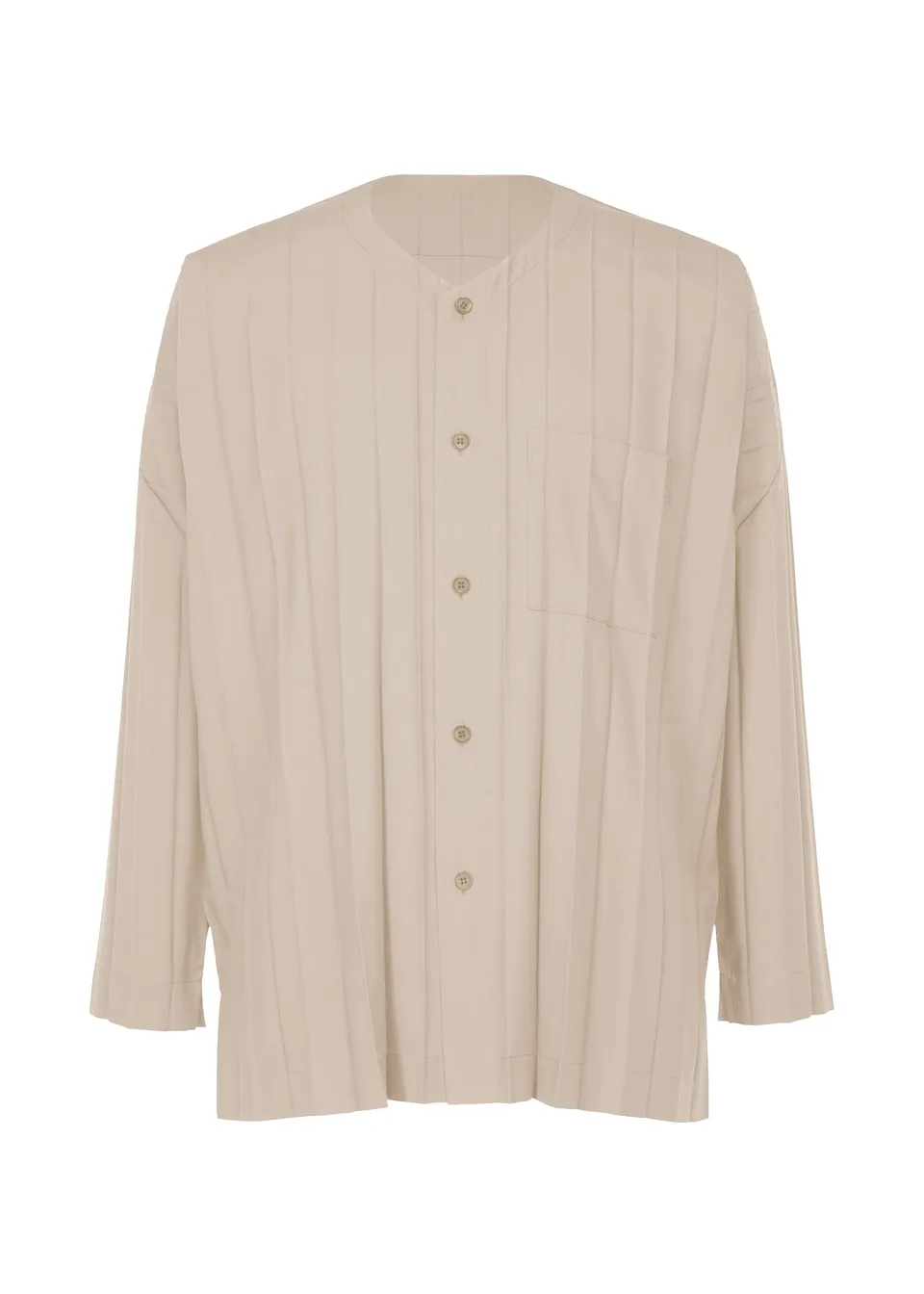 Issey Miyake Edge Shirt košile šedá plisovaná